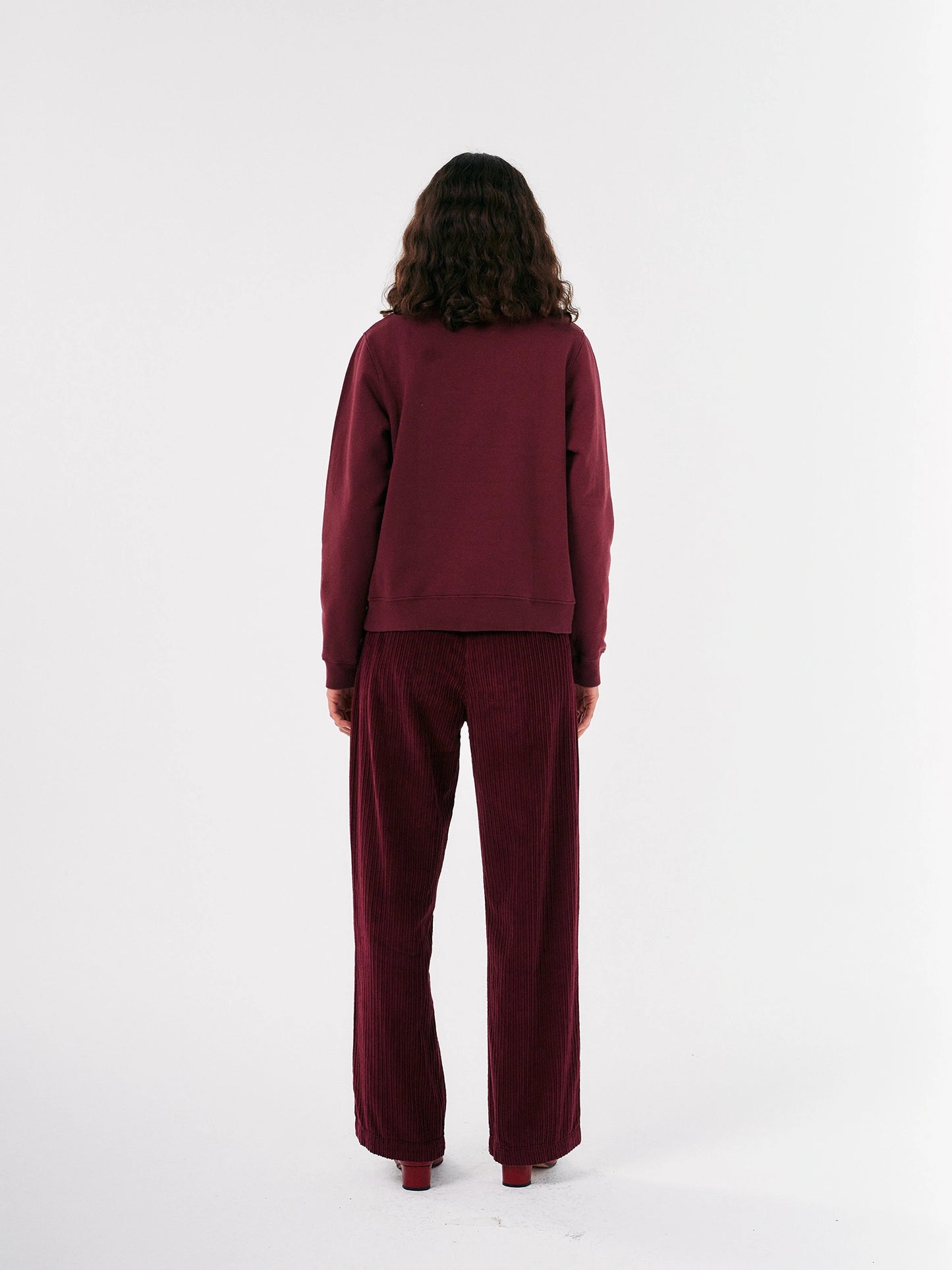 Faraway Castle pleated corduroy pants