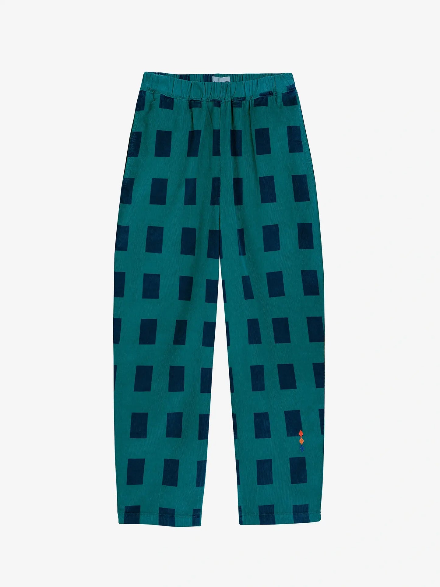 Checked corduroy cocoon pants