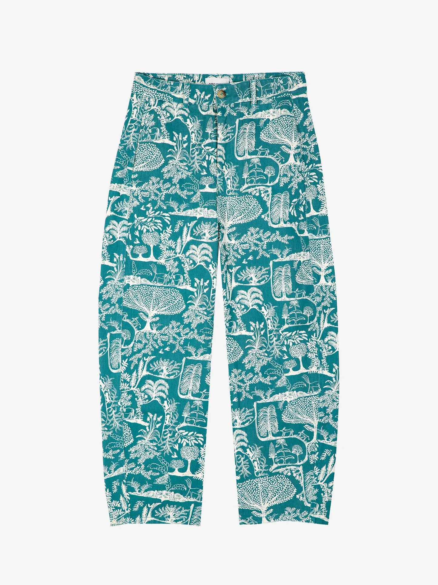 Wonderland printed long tapered pants