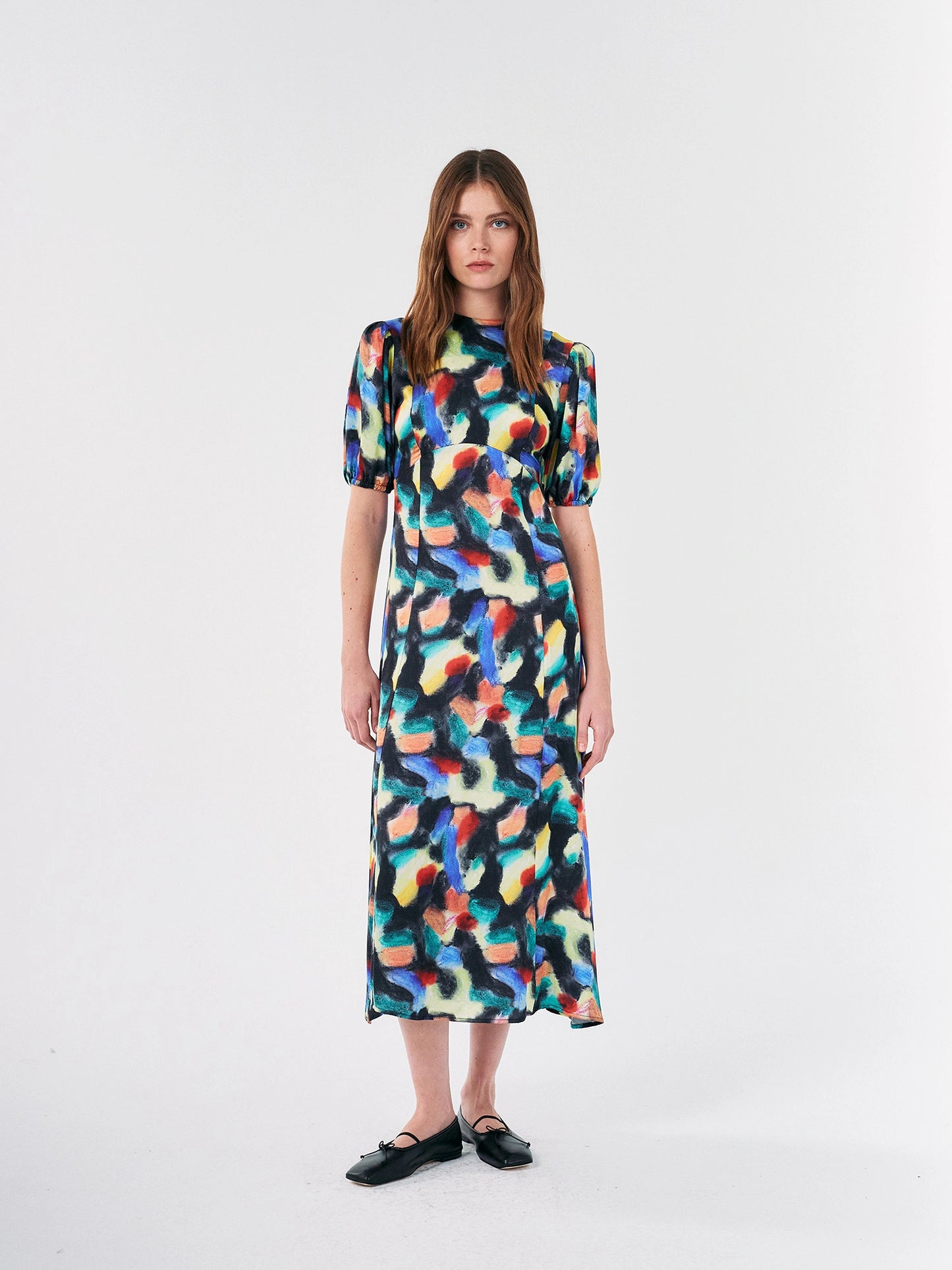 Fantasy World printed evase dress