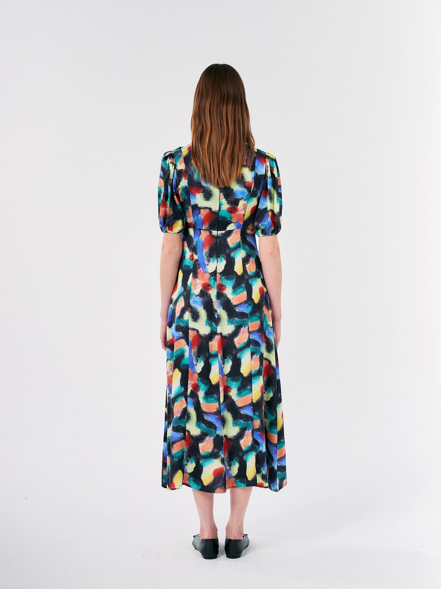 Fantasy World printed evase dress