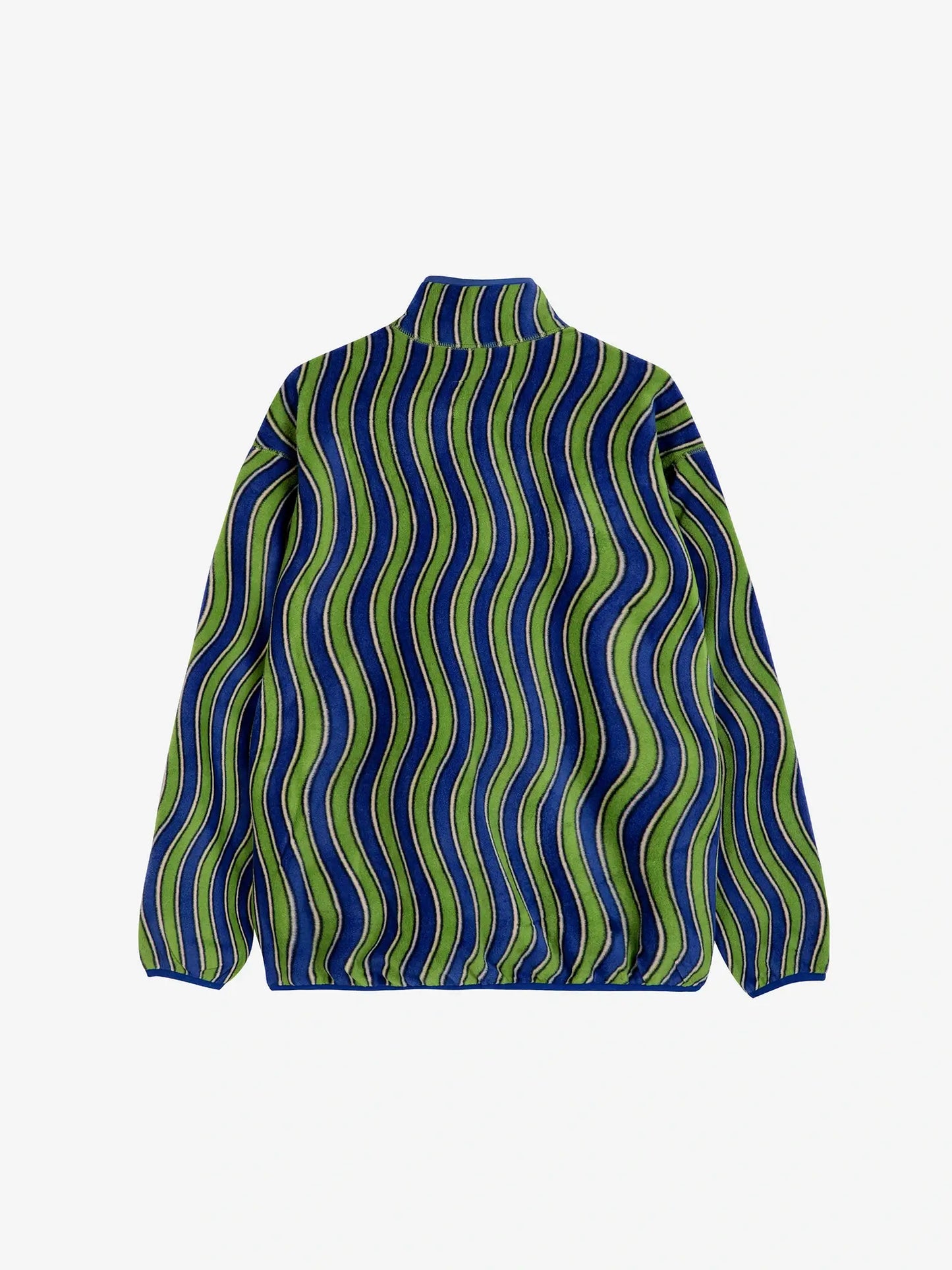 Multicolour Waves printed polar fleece