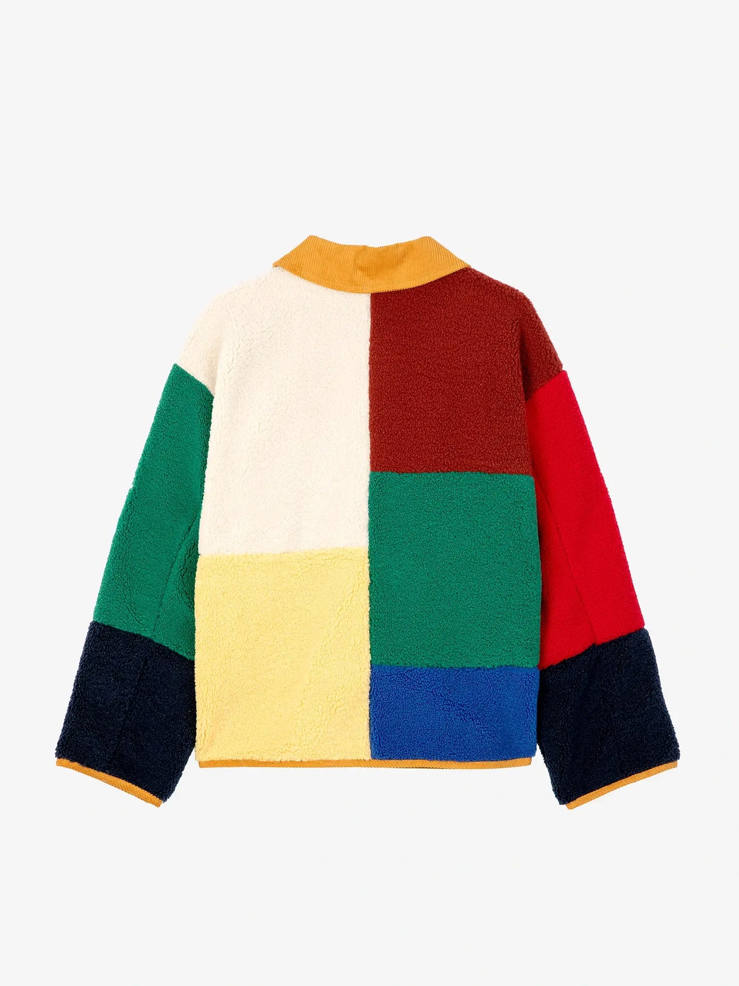 Lammfelljacke Color Block