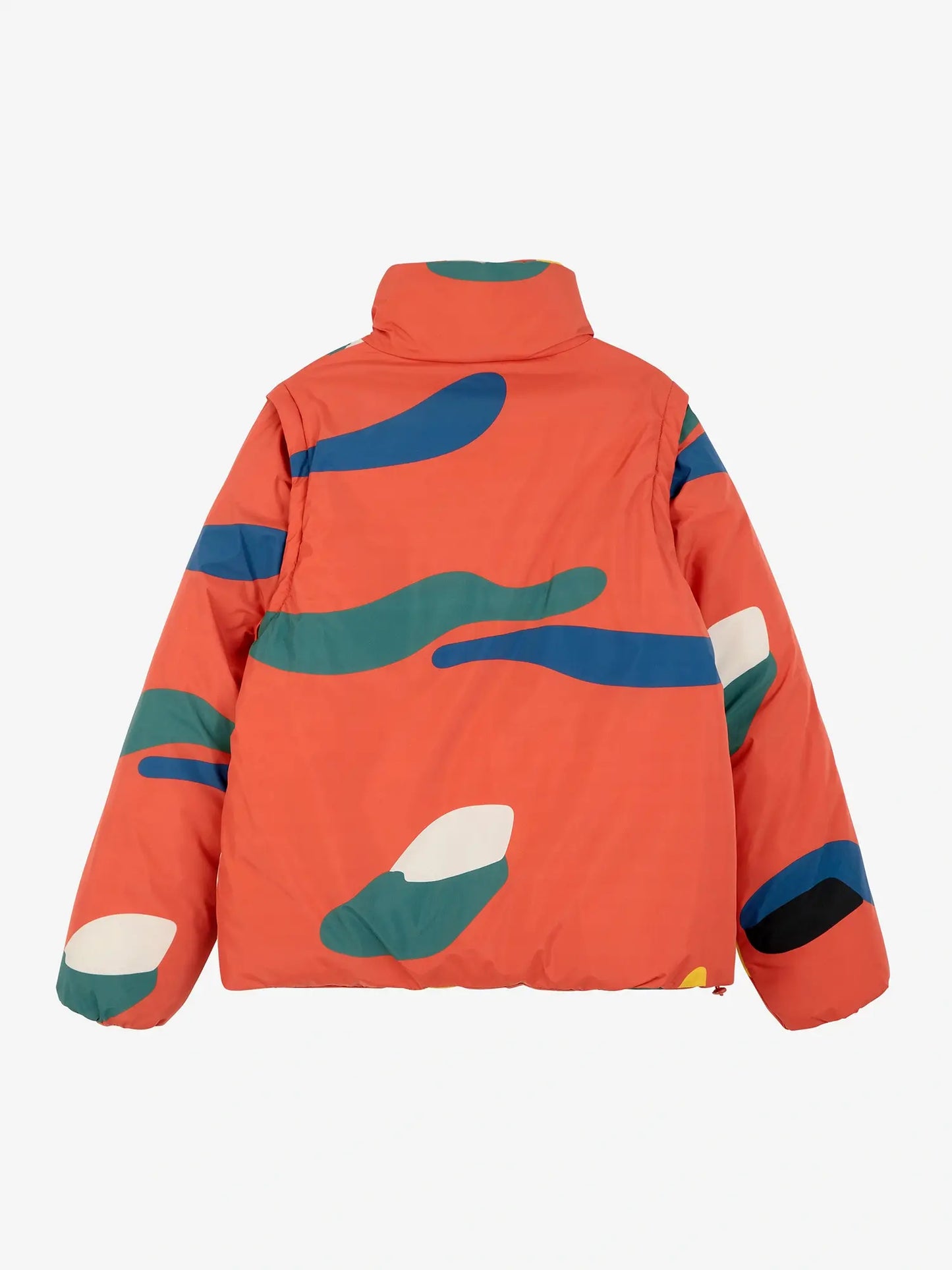 Brushstrokes printed puffer