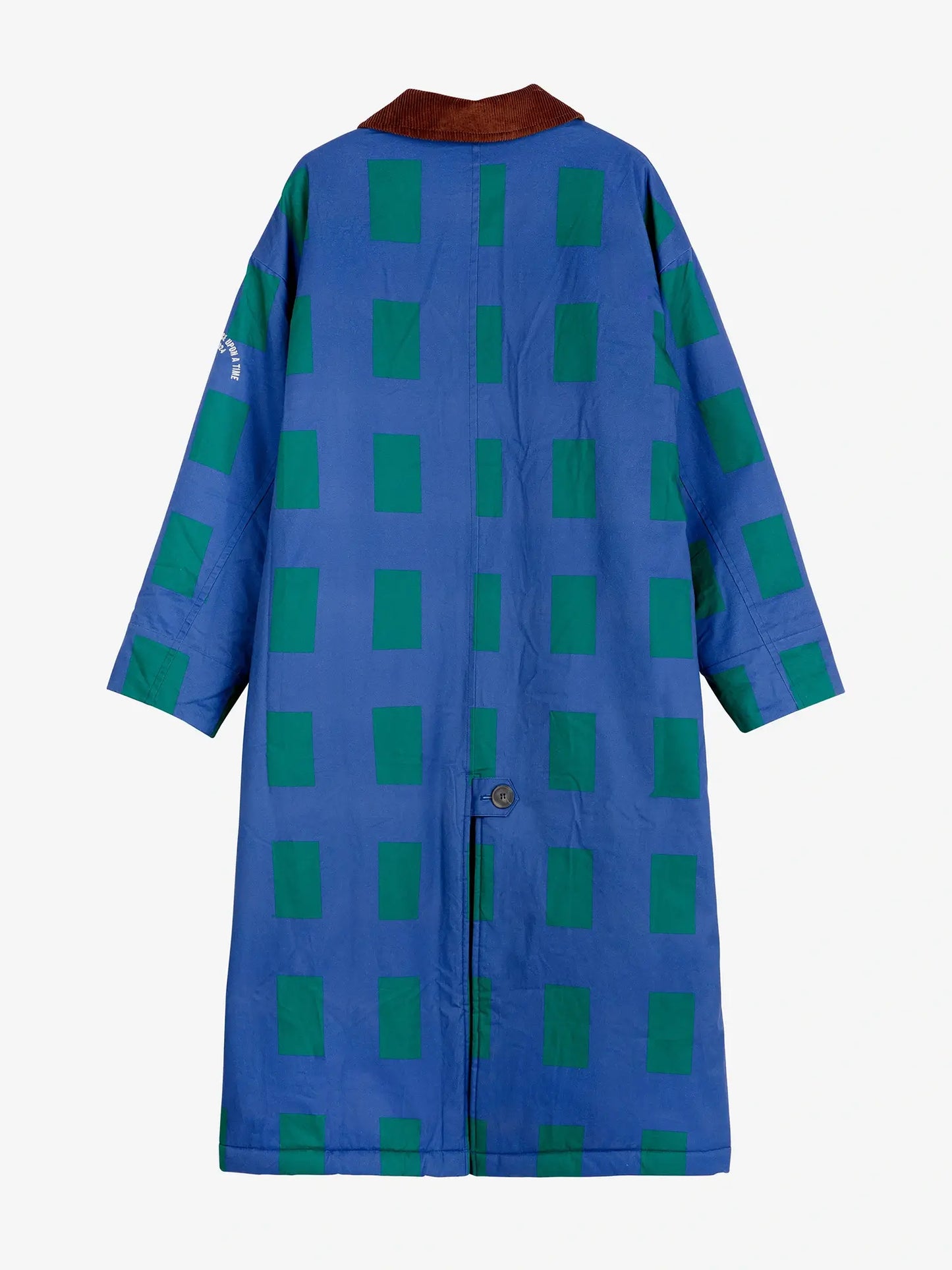 Color Game patched print long coat