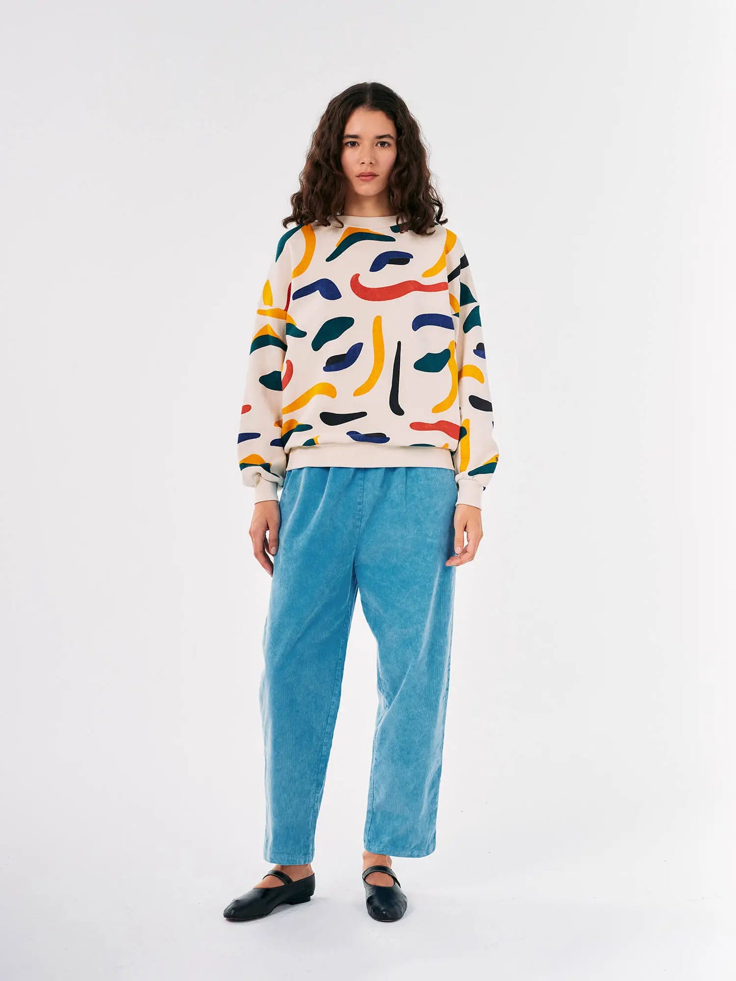 Brushstrokes printed sweatshirt