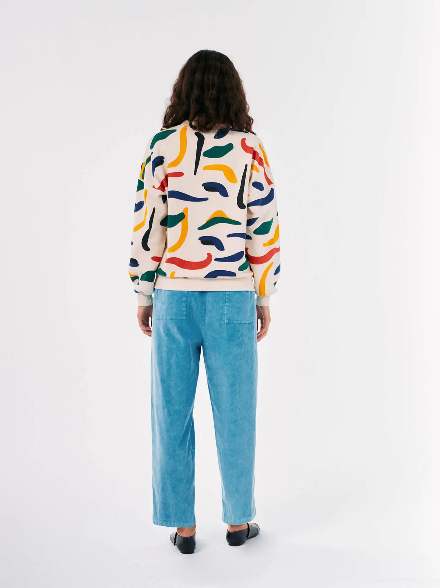 Brushstrokes printed sweatshirt