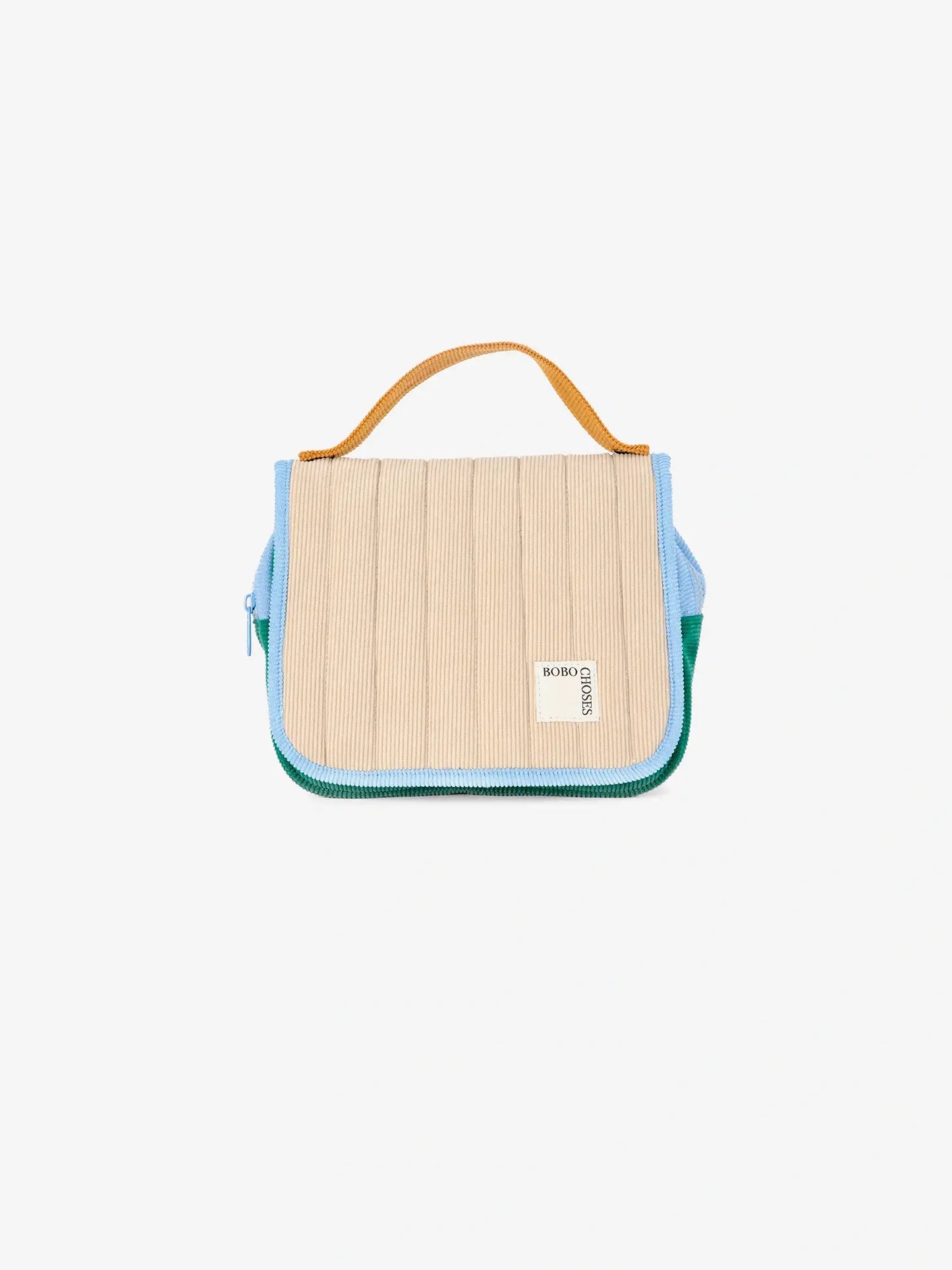 Soft Color Block padded corduroy diaper bag