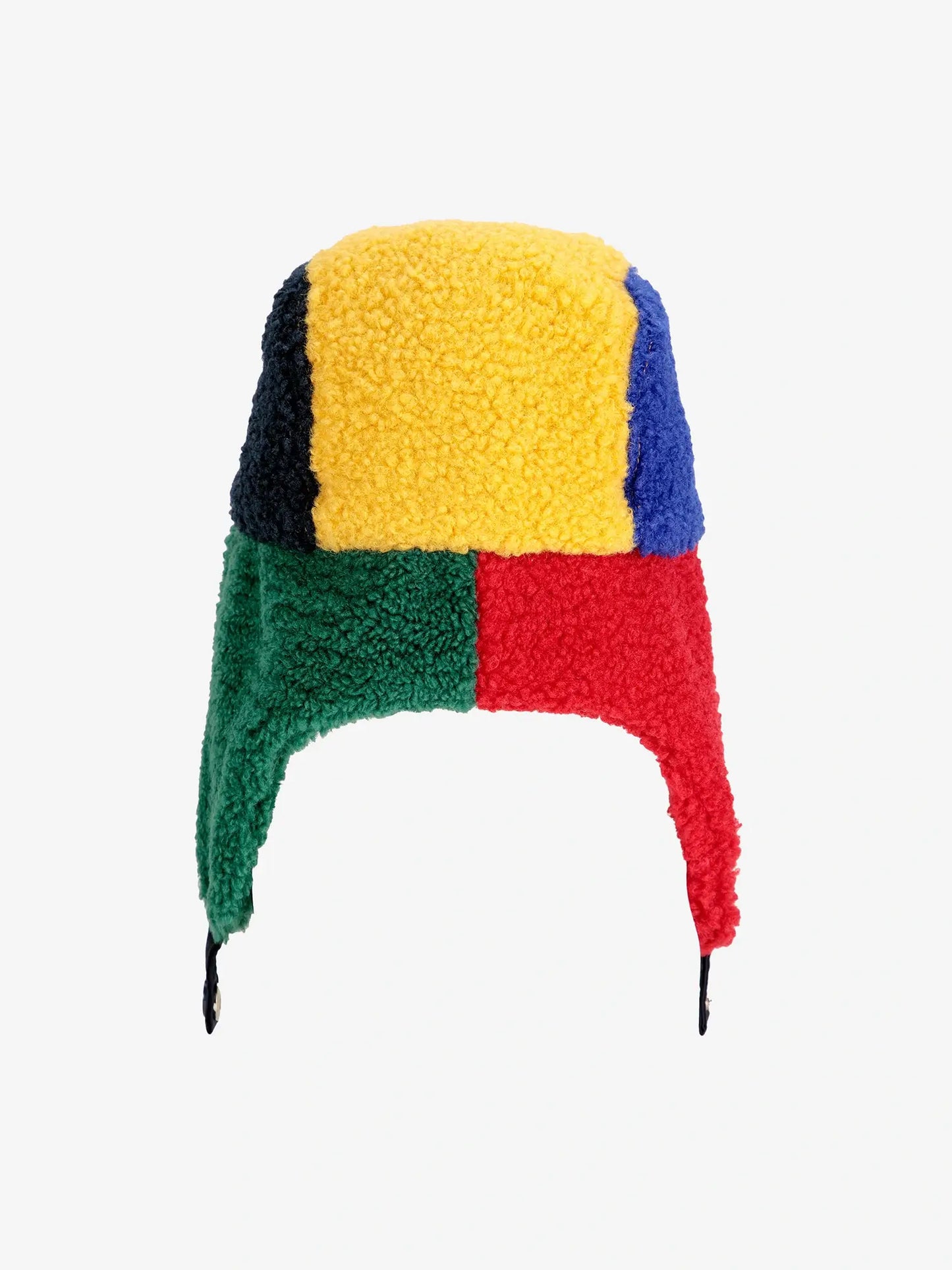 Color Block sheepskin chapka