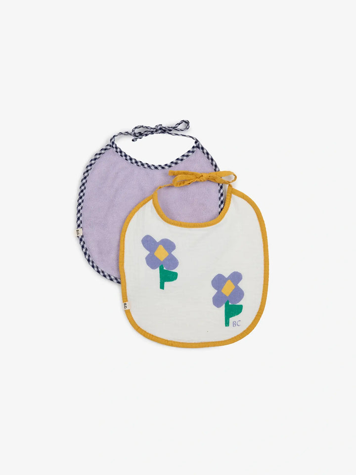 Pansy Flower bib set