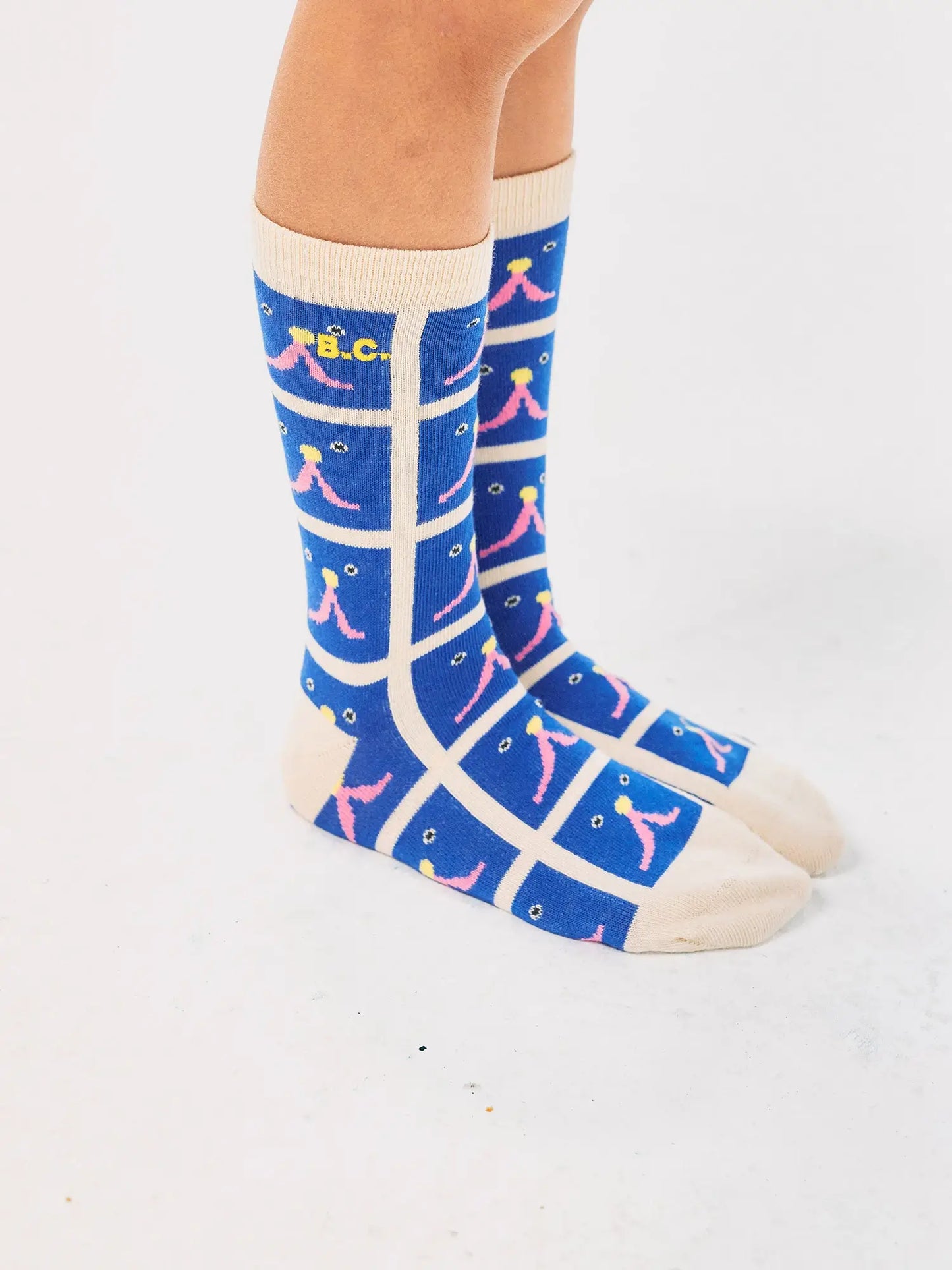 Chaussettes hautes Funny Face all-over