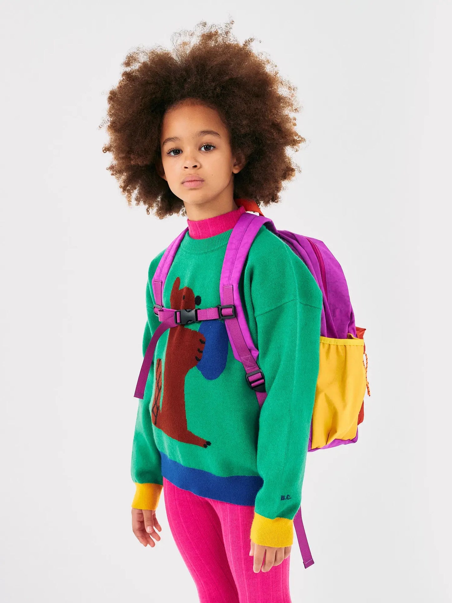 Bobo Cherry color block backpack