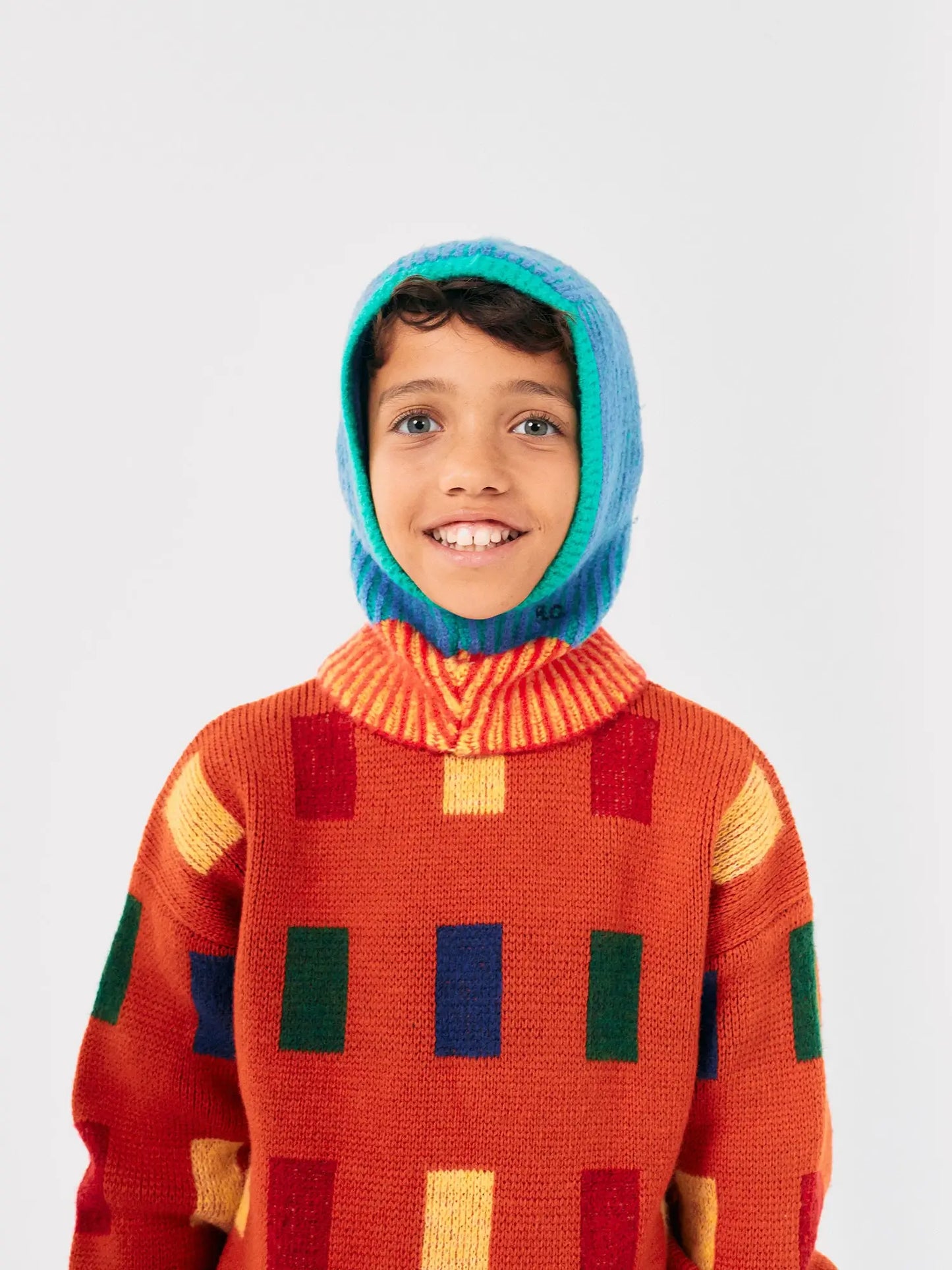 Strick-Balaclava Color Stripes