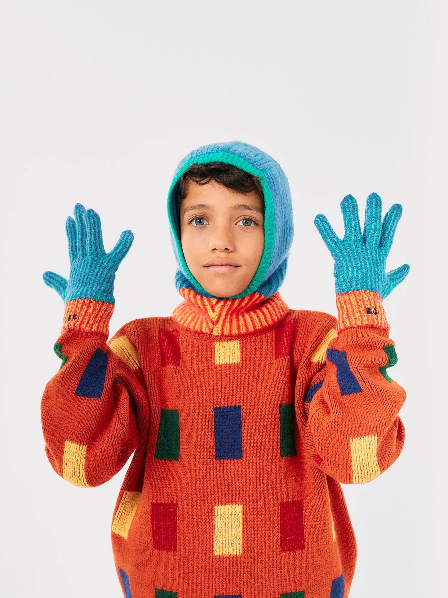 Gants en tricot Color Stripes