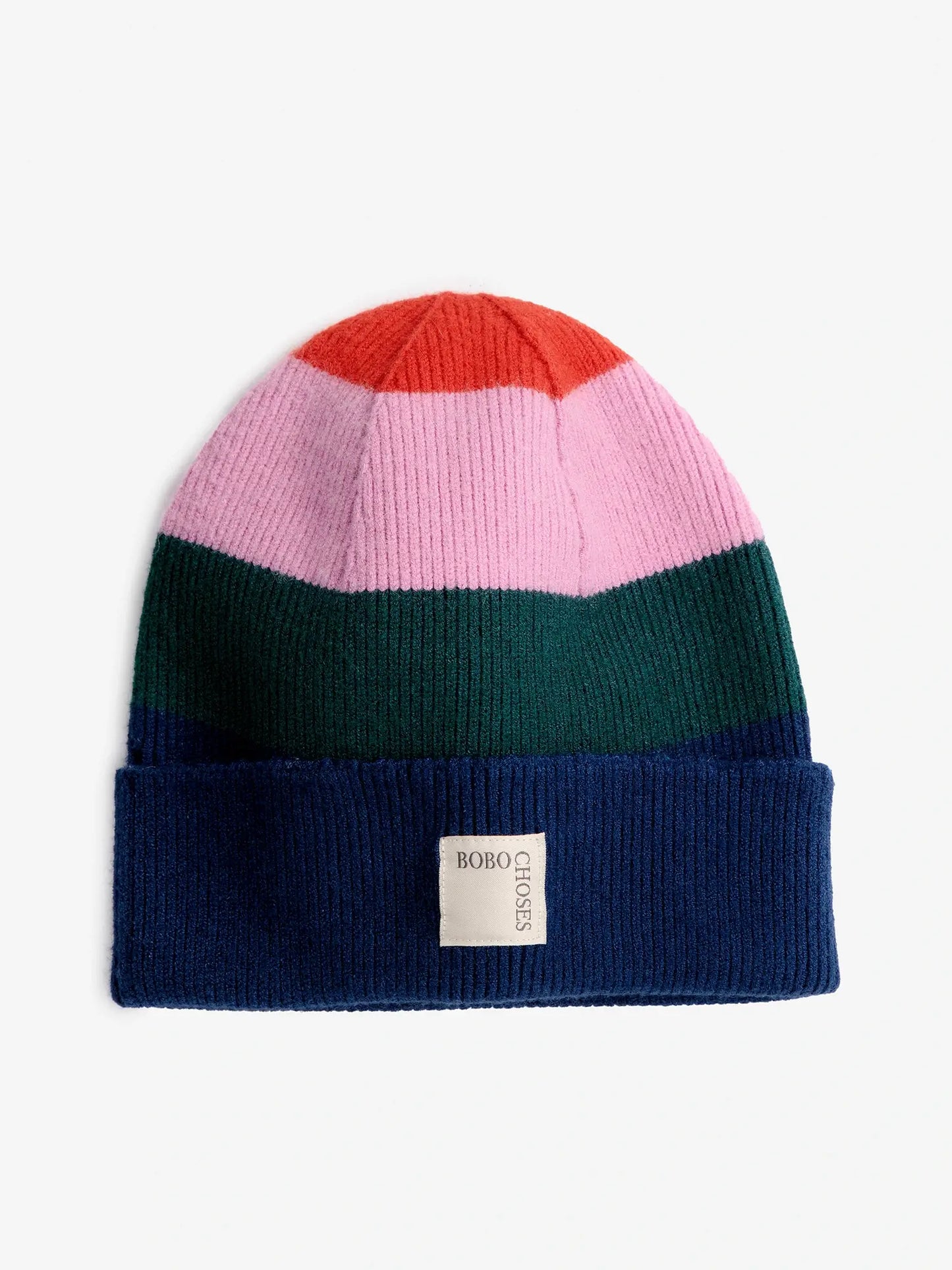 Multi stripes knitted beanie