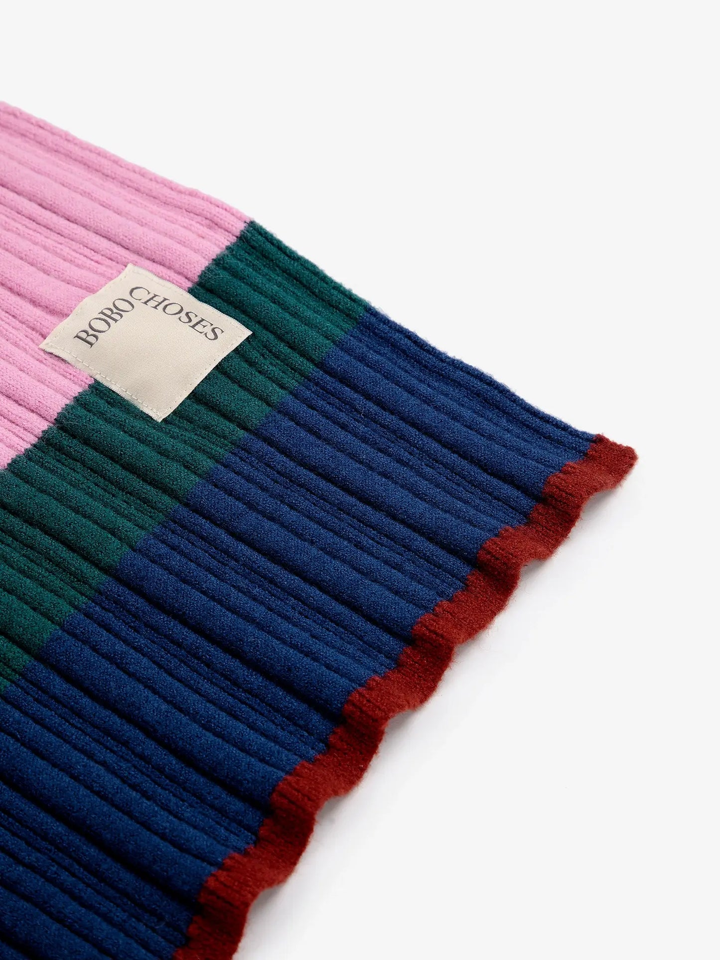 Multi stripes knitted scarf