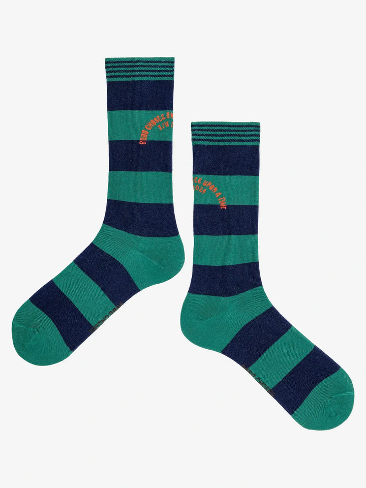 Calcetines largos de rayas