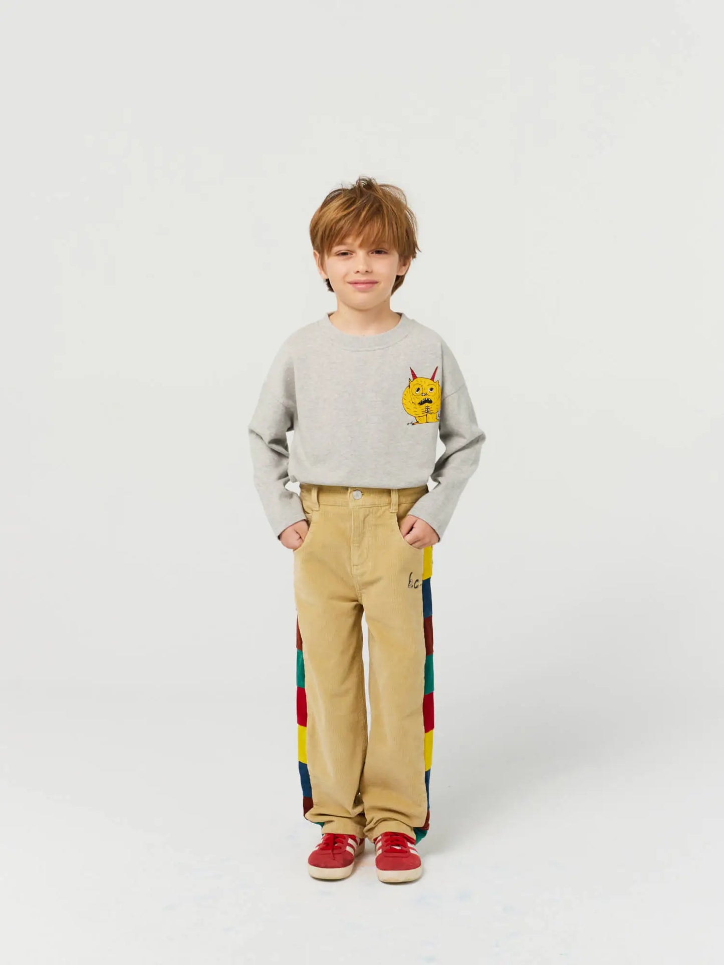 BC color block corduroy pants