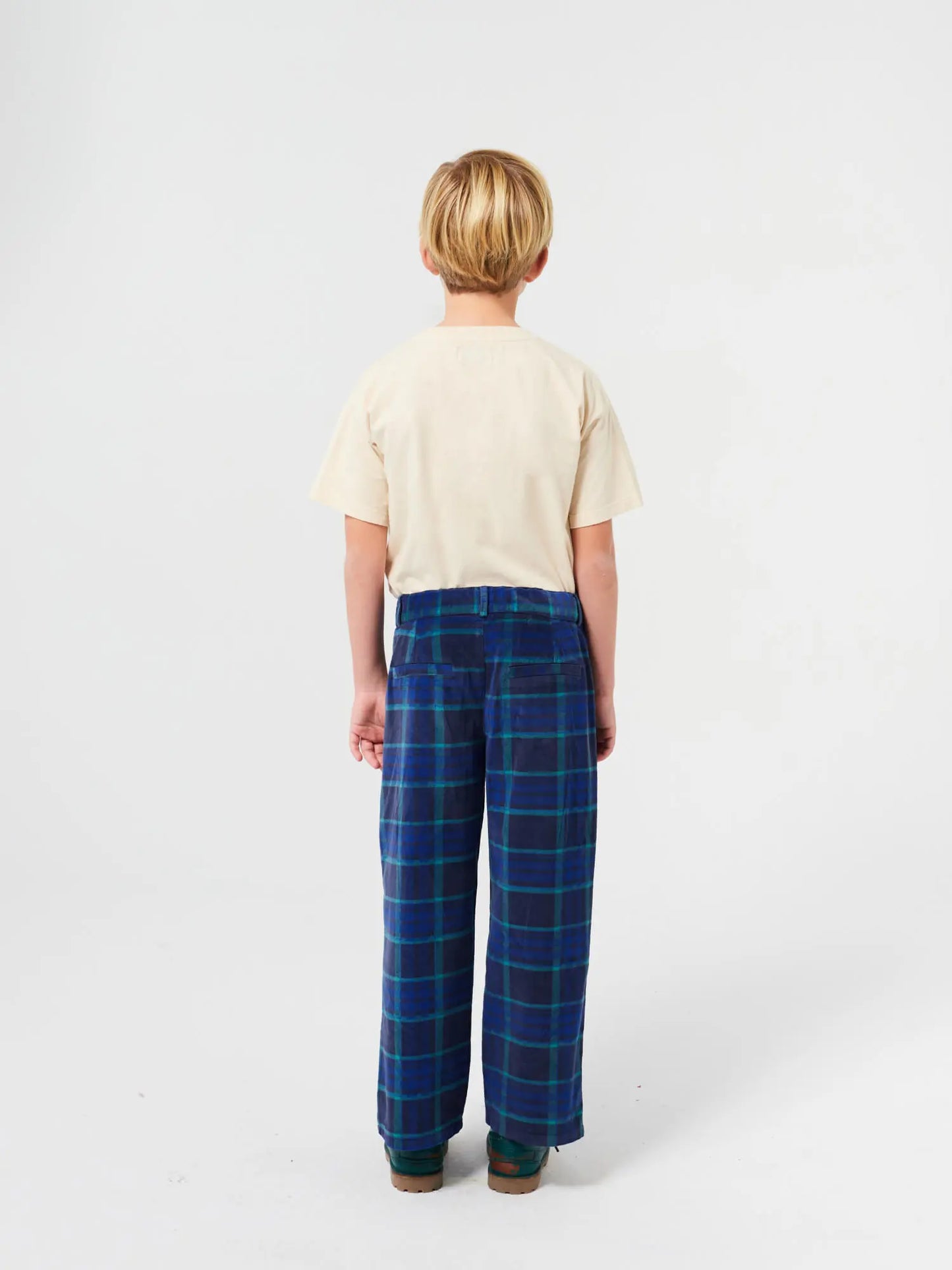 Check BC velvet straight pants