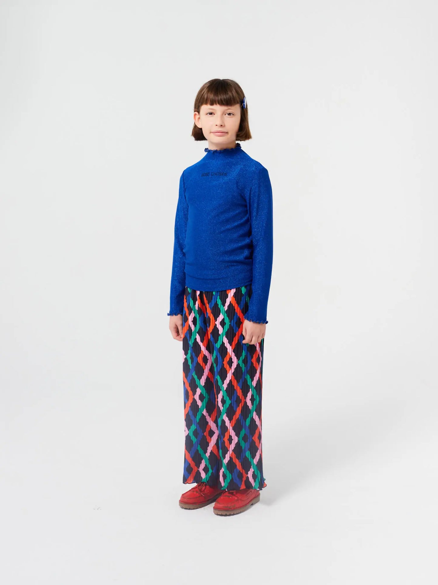 Multicolor Garland pleated flared pants