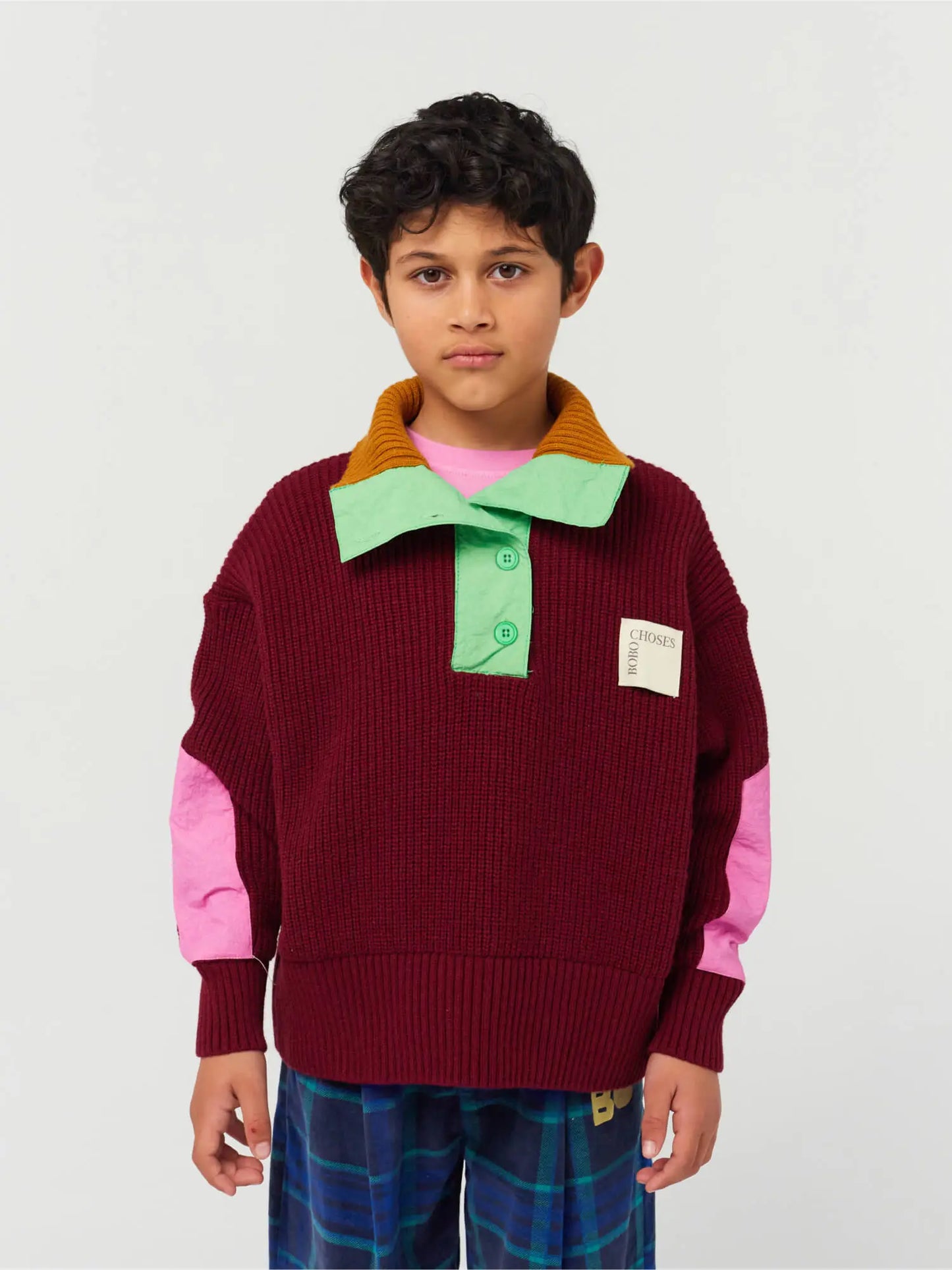 Bobo choses color block jumper