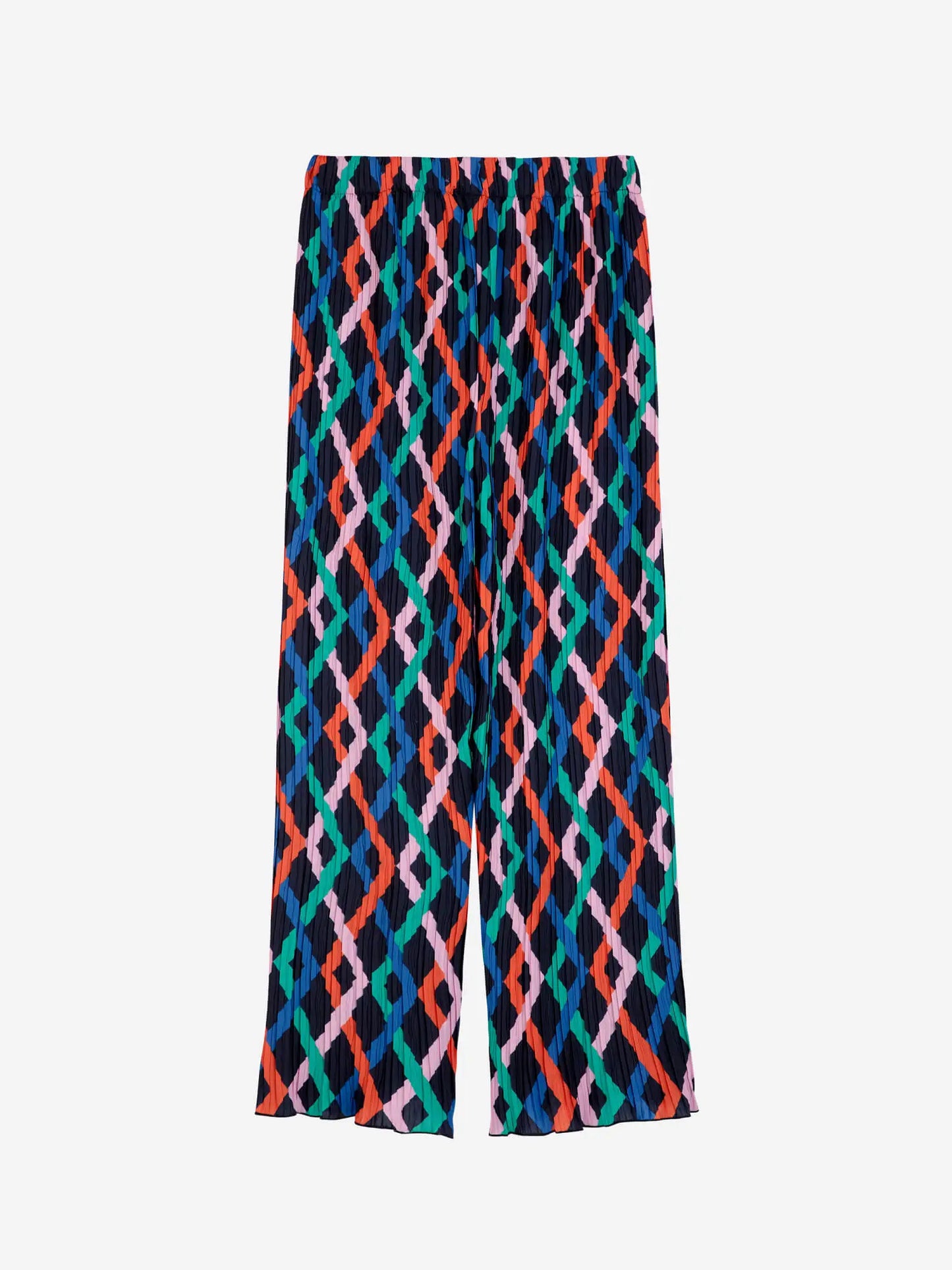 Multicolor Garland pleated flared pants