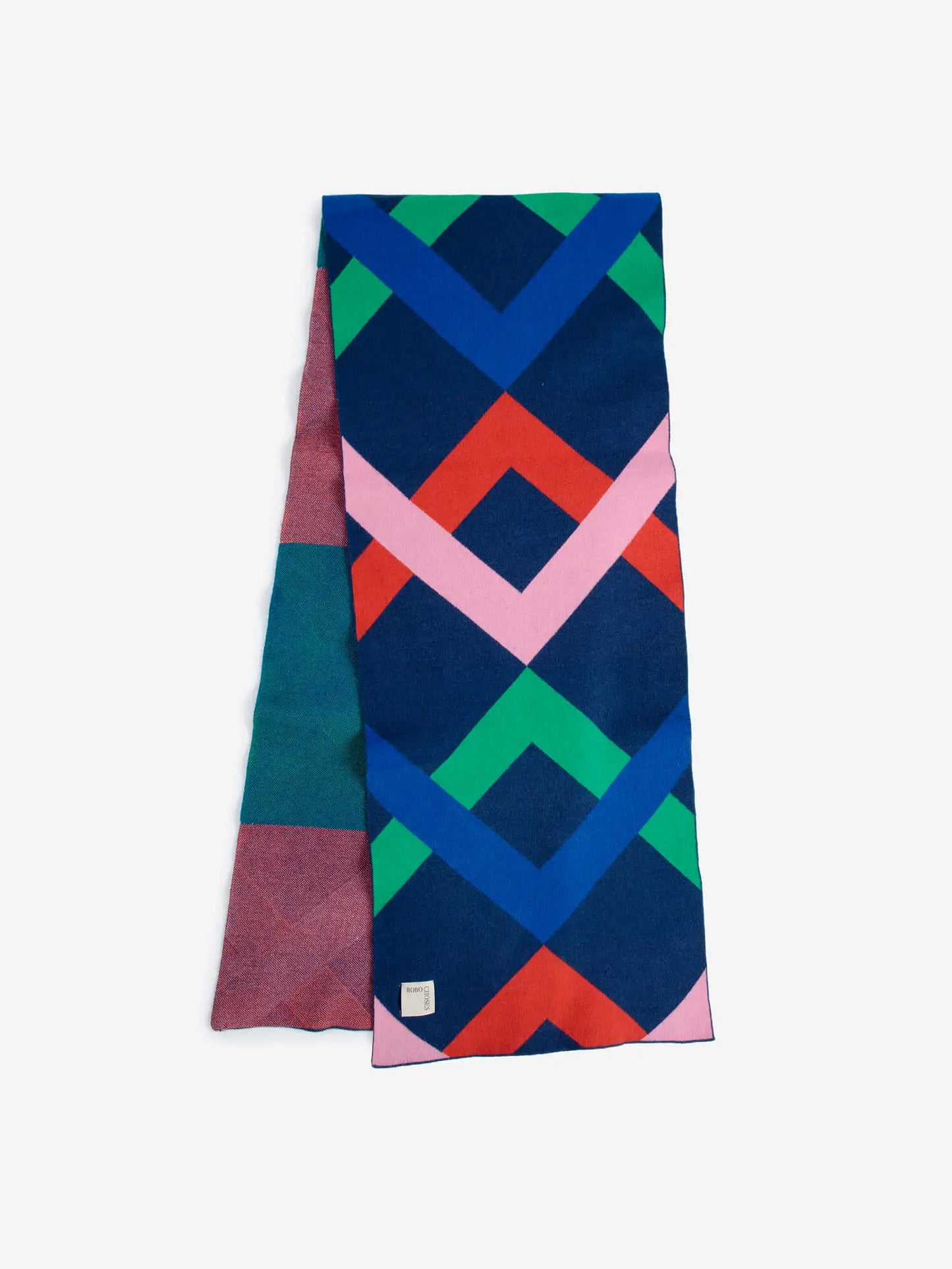 Multicolour knitted scarf