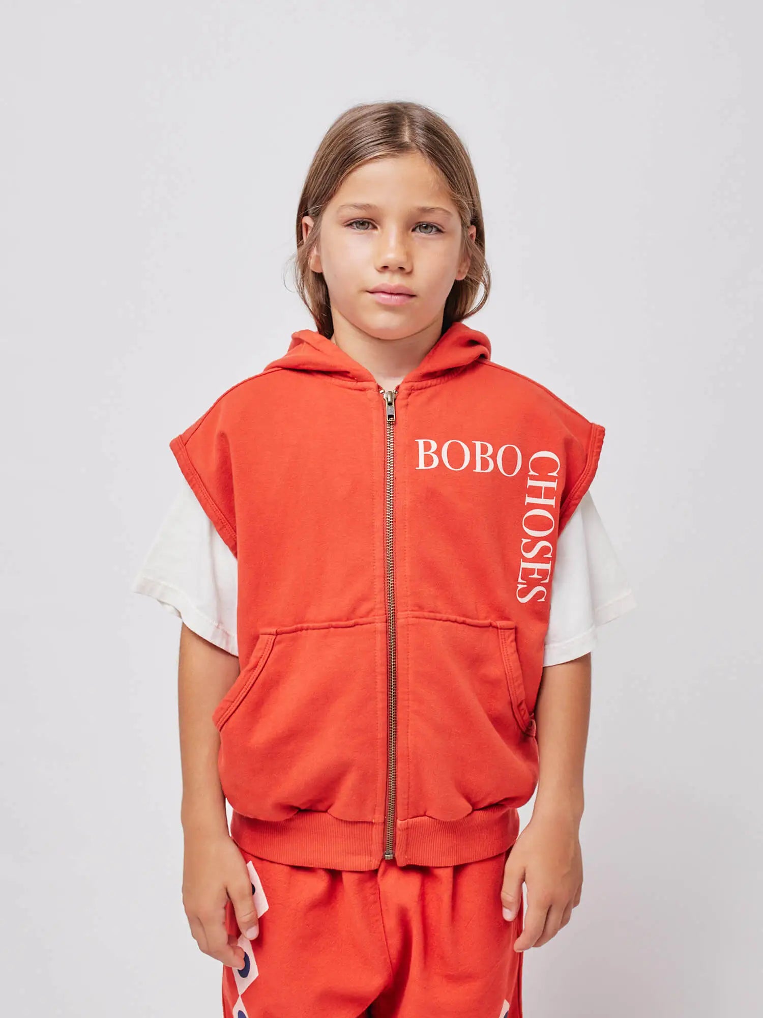 Bobo Choses Sleeveles Zipped Hoodie