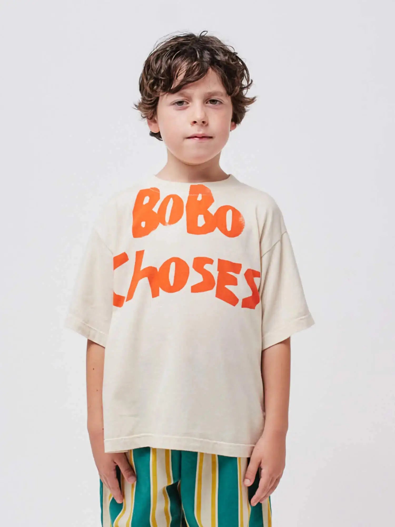 Off White T Shirt for Kids Bobo Choses