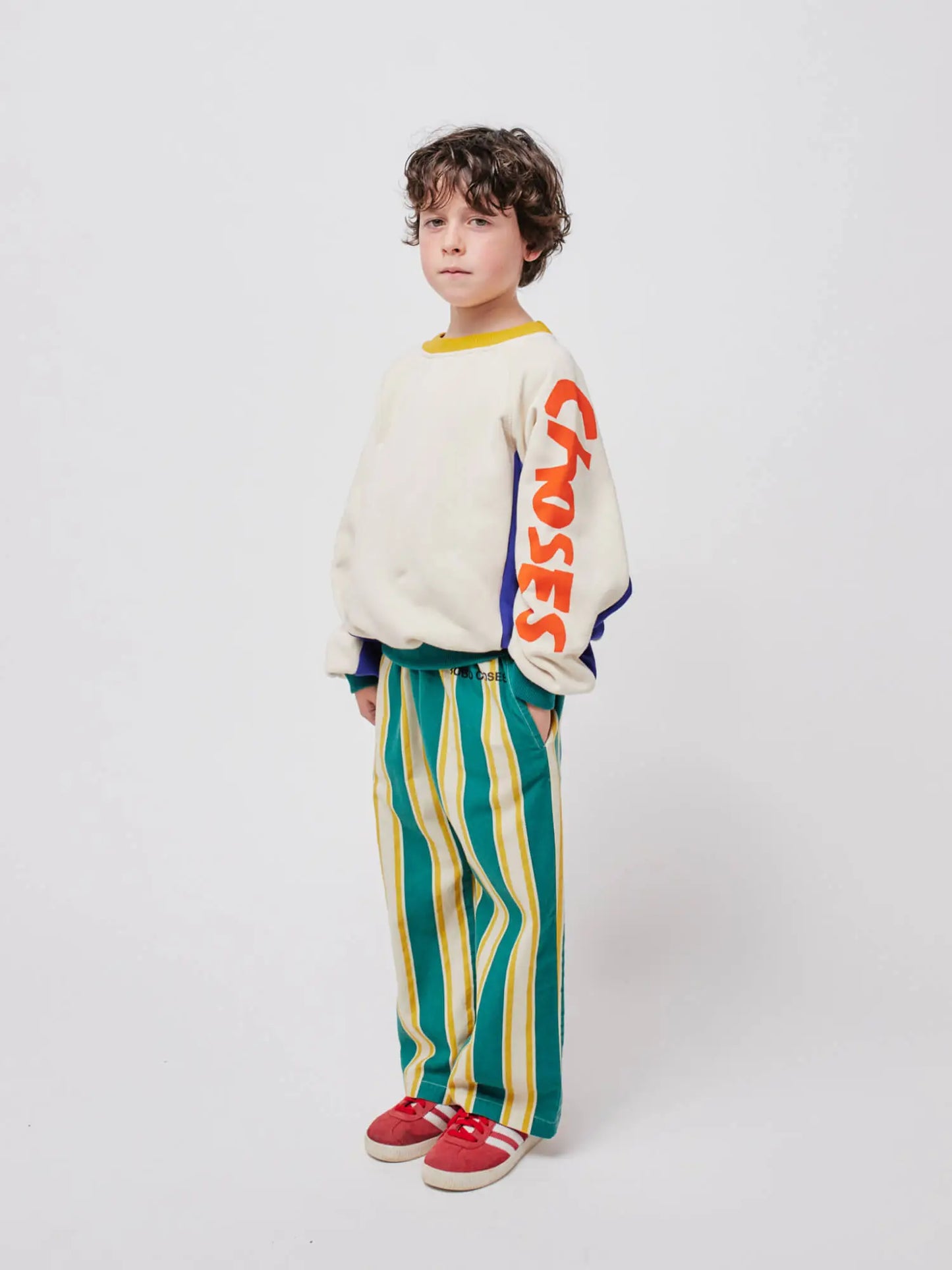 Pantalon droit à rayures Bobo Choses