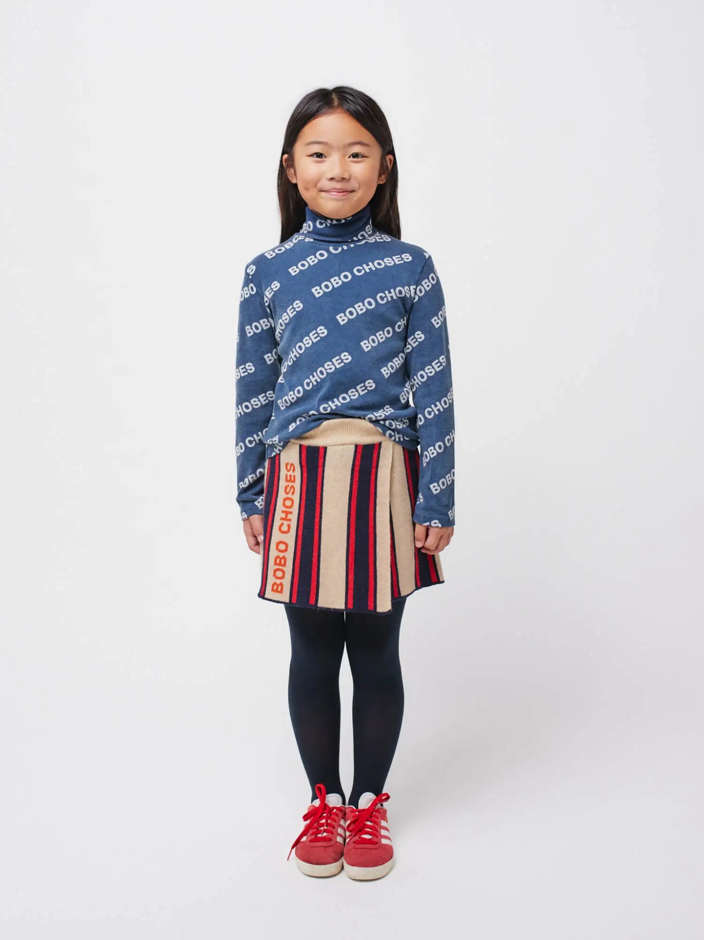 Bobo choses stripes knit skirt