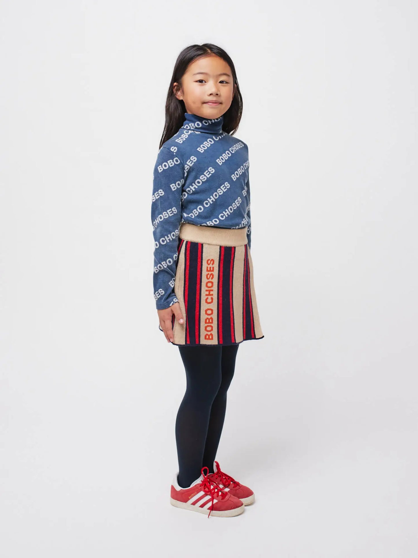 Bobo choses stripes knit skirt