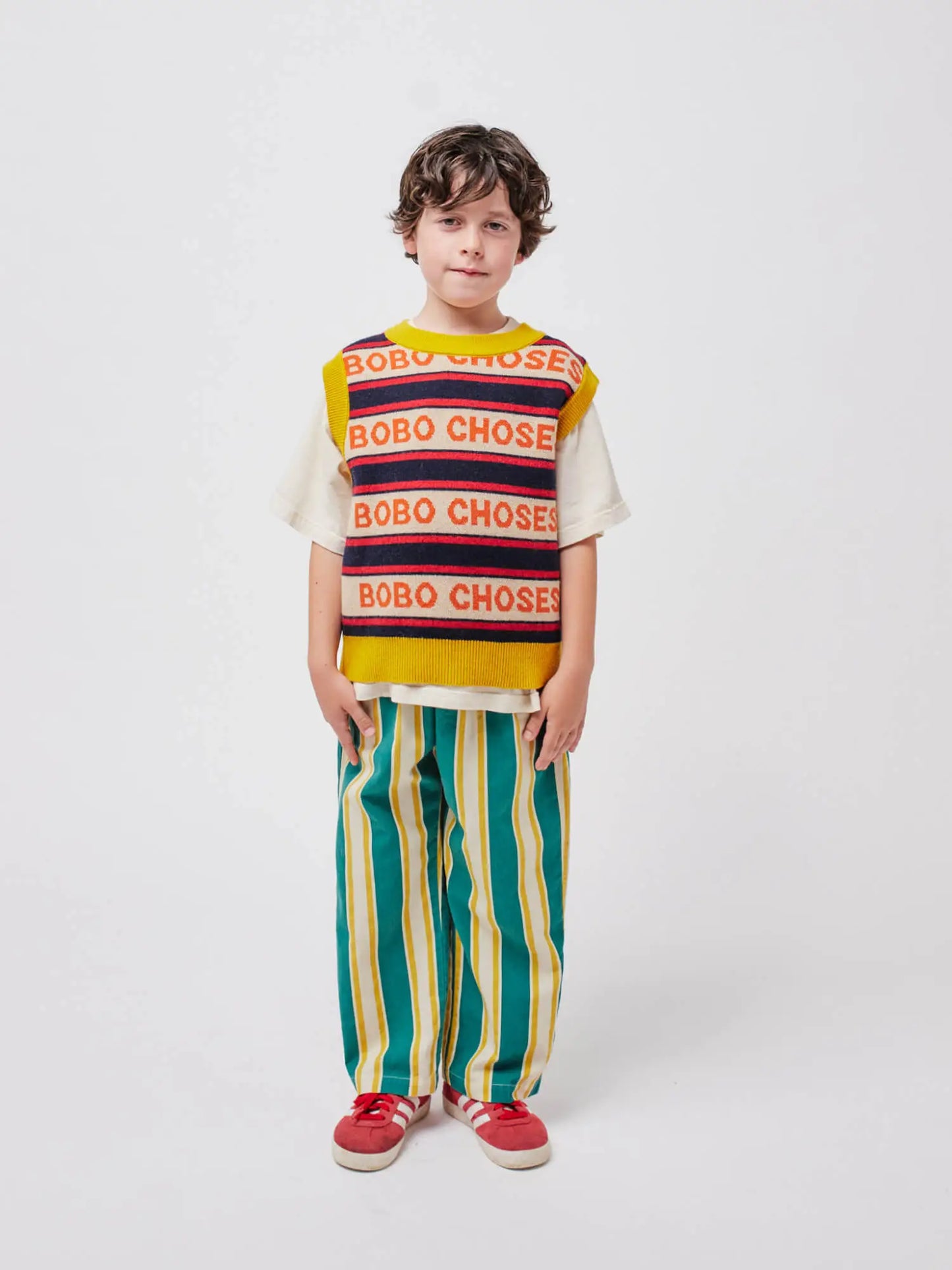 Bobo choses stripes knit vest