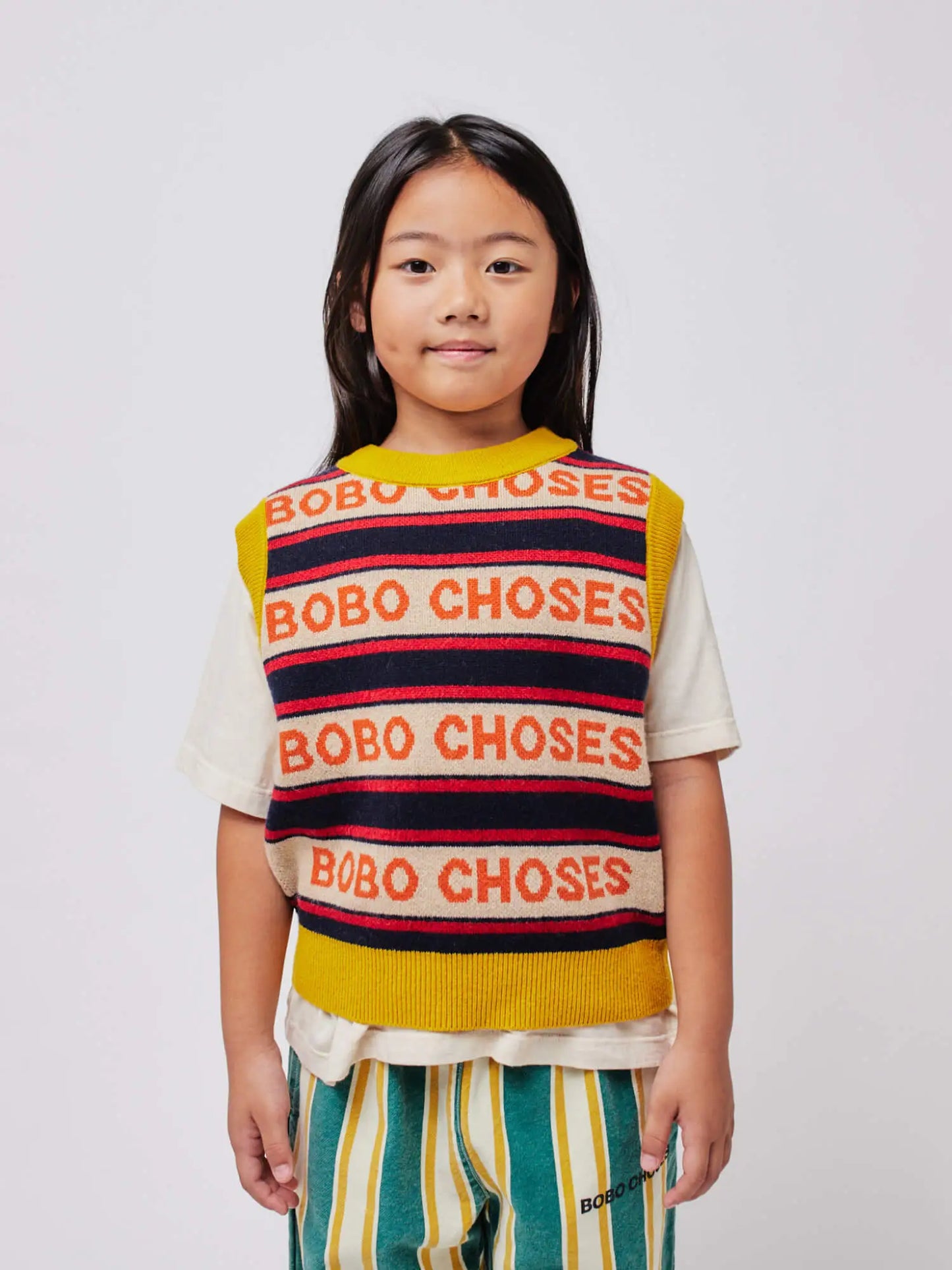 Bobo choses stripes knit vest