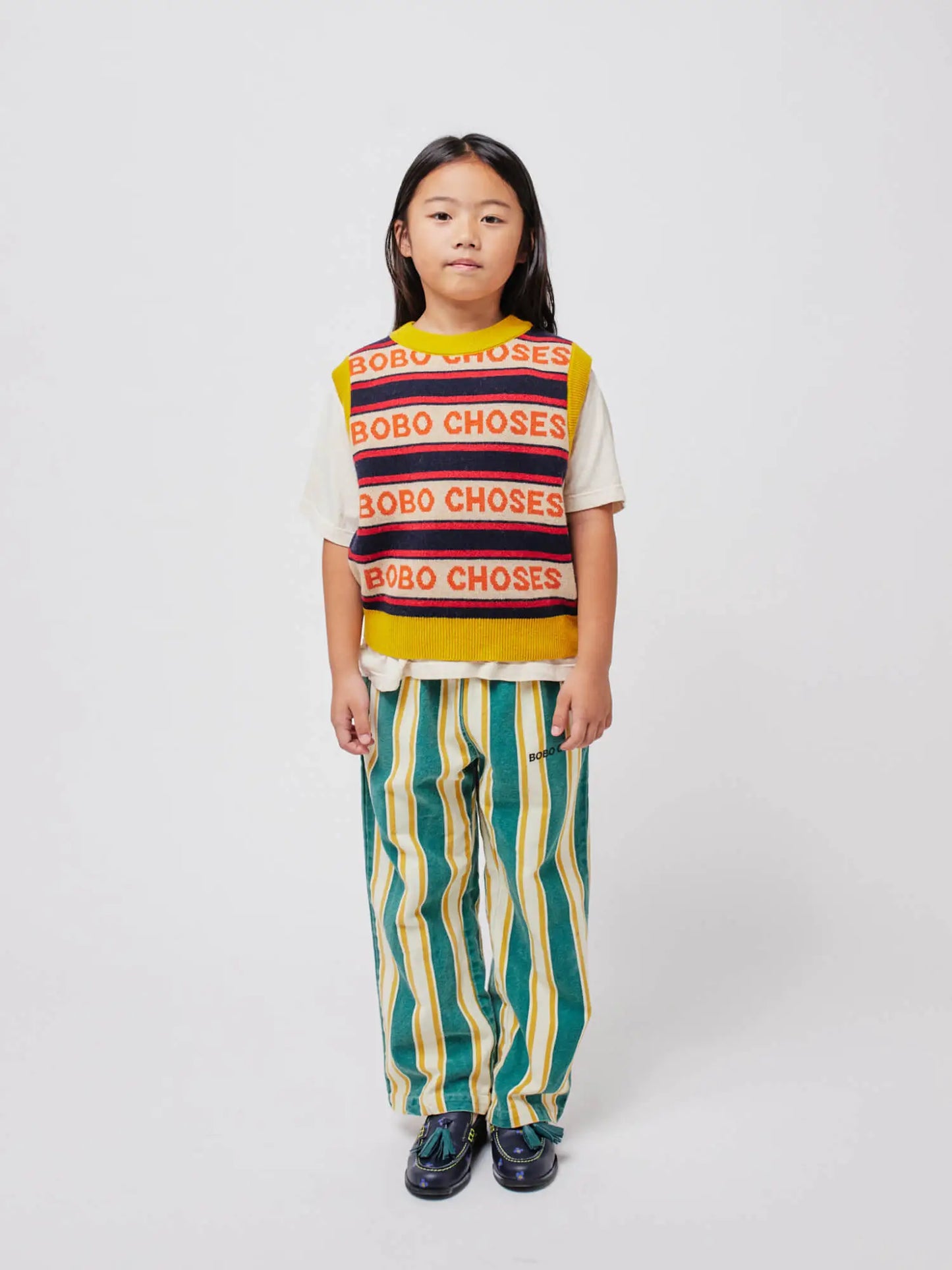 Bobo choses stripes knit vest