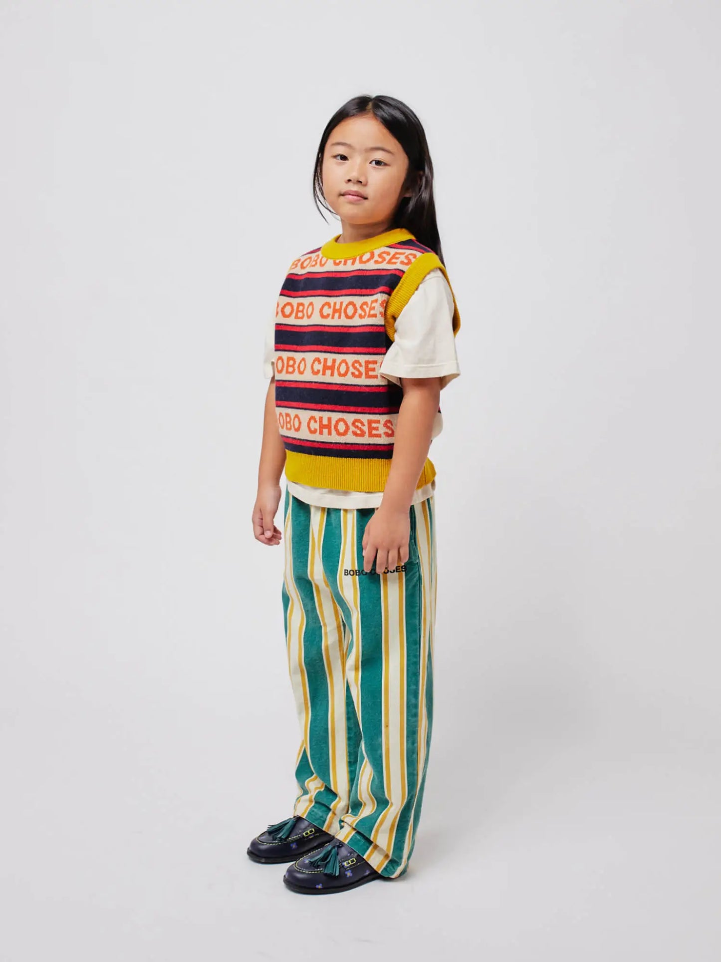 Bobo choses stripes knit vest