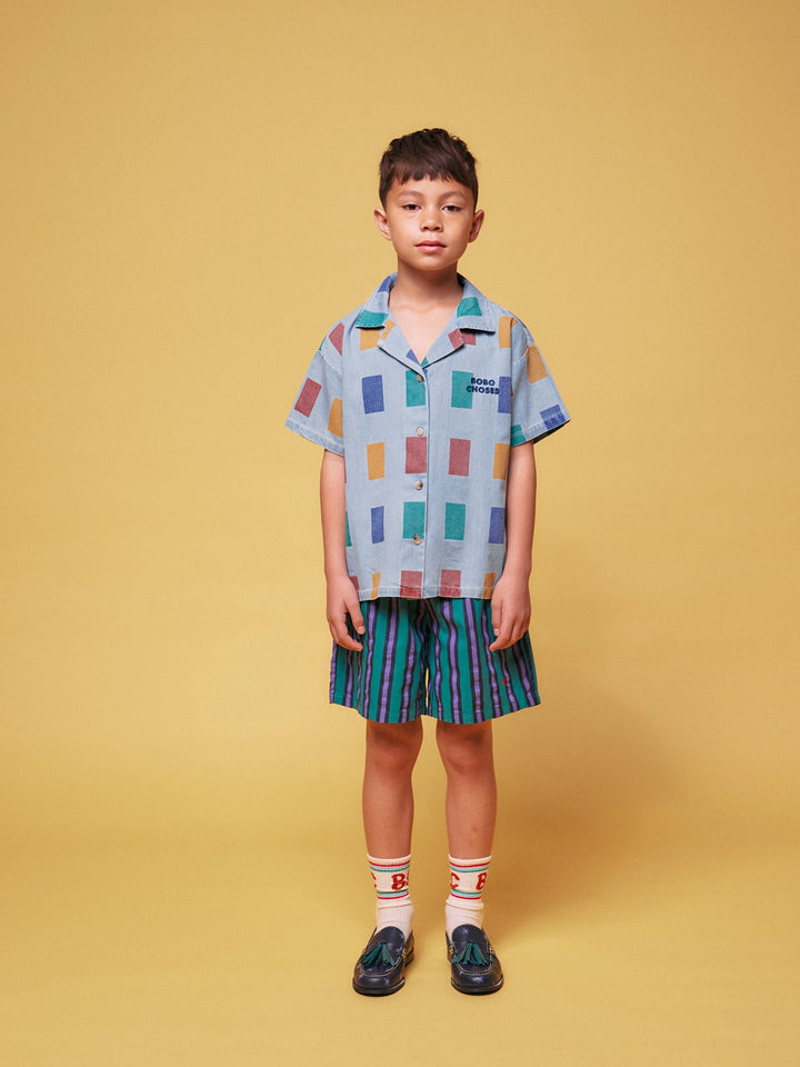 Color Game all over light denim shirt