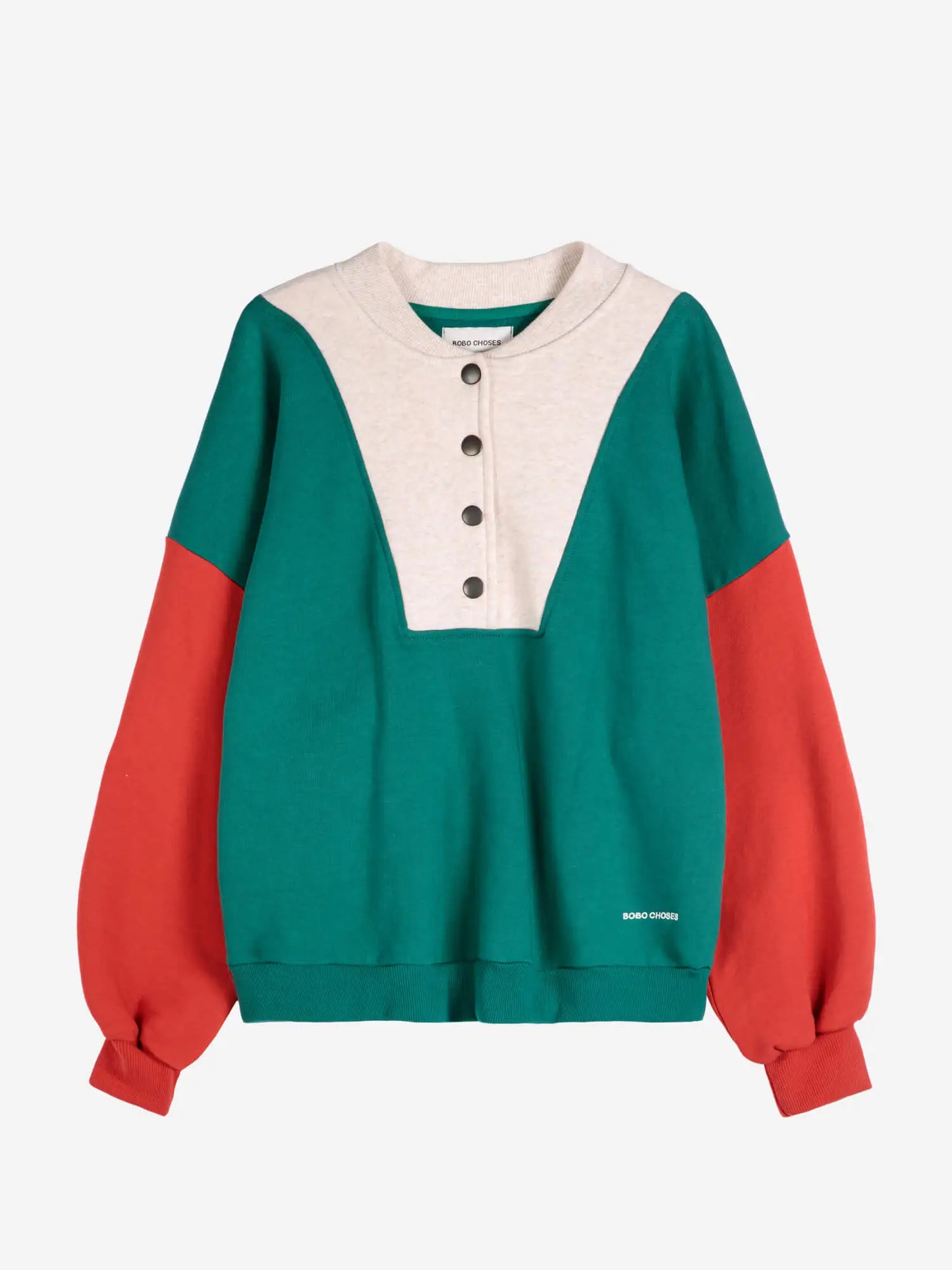 Color block drop shoulder sweatshirt