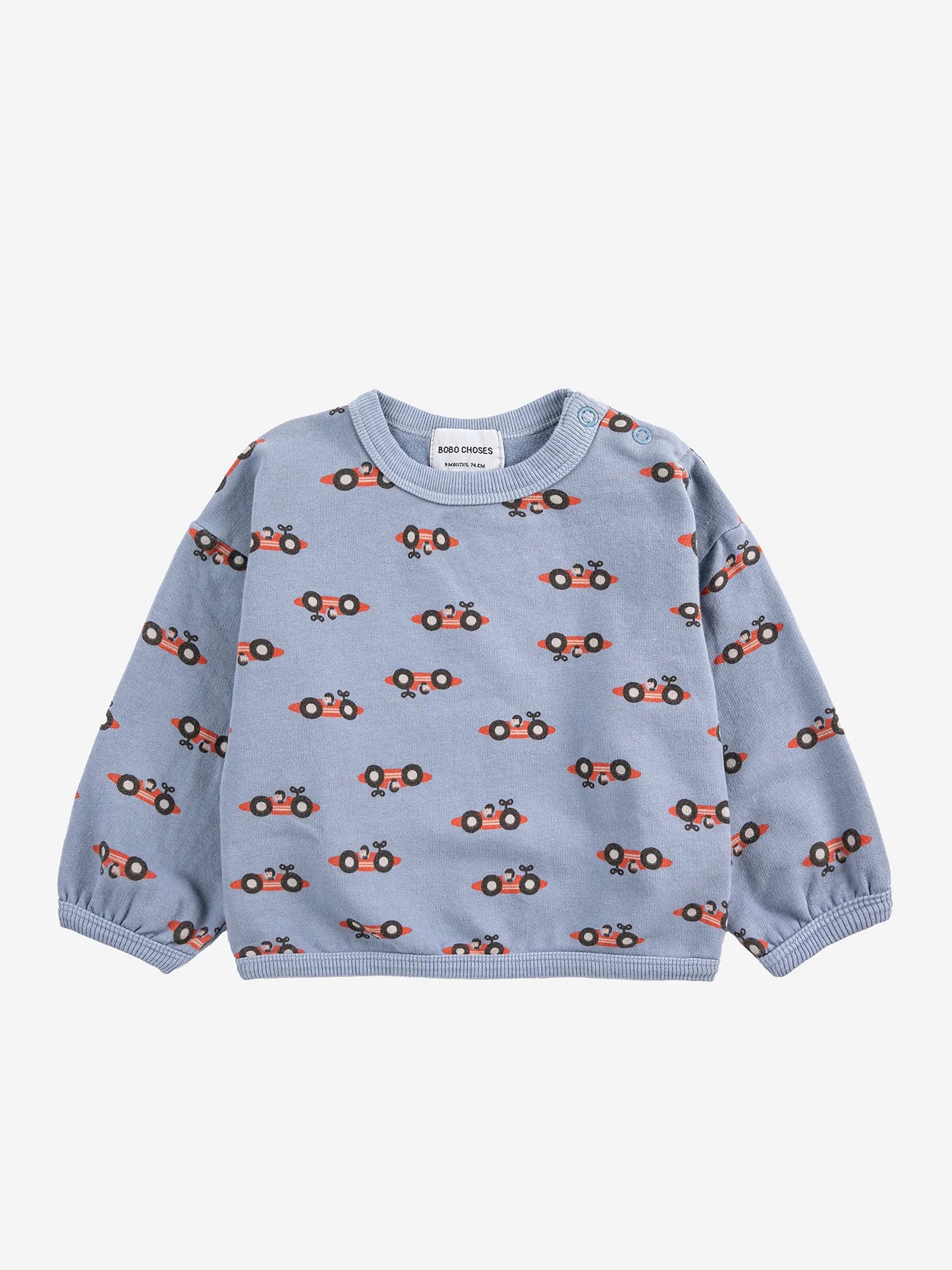 Race Car all over sweatshirt look