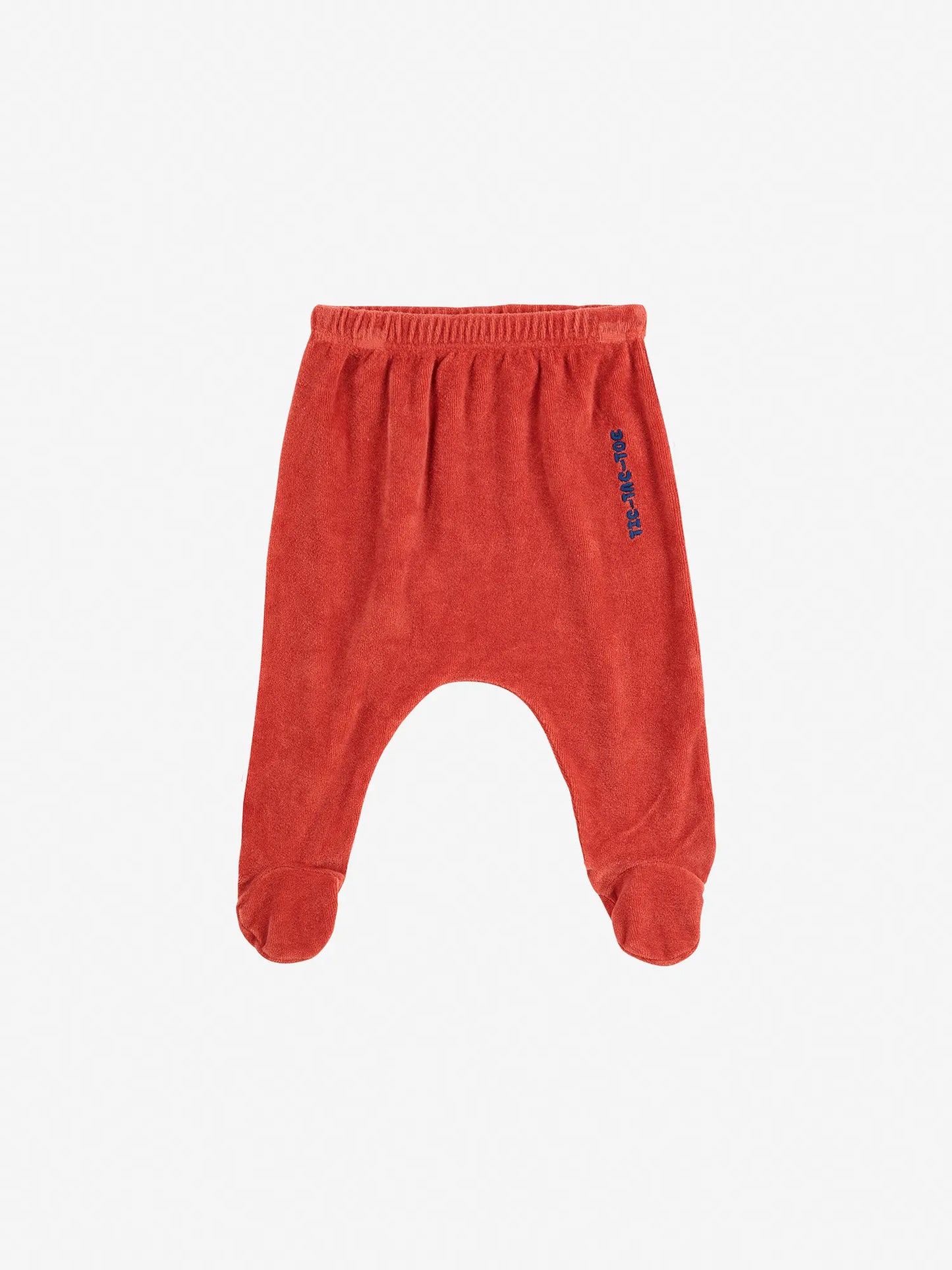 Legging rouge avec pieds Tic Tac Toe
