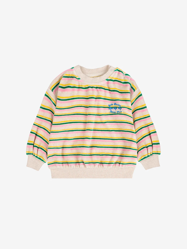 Have Fun striped sweatshirt look