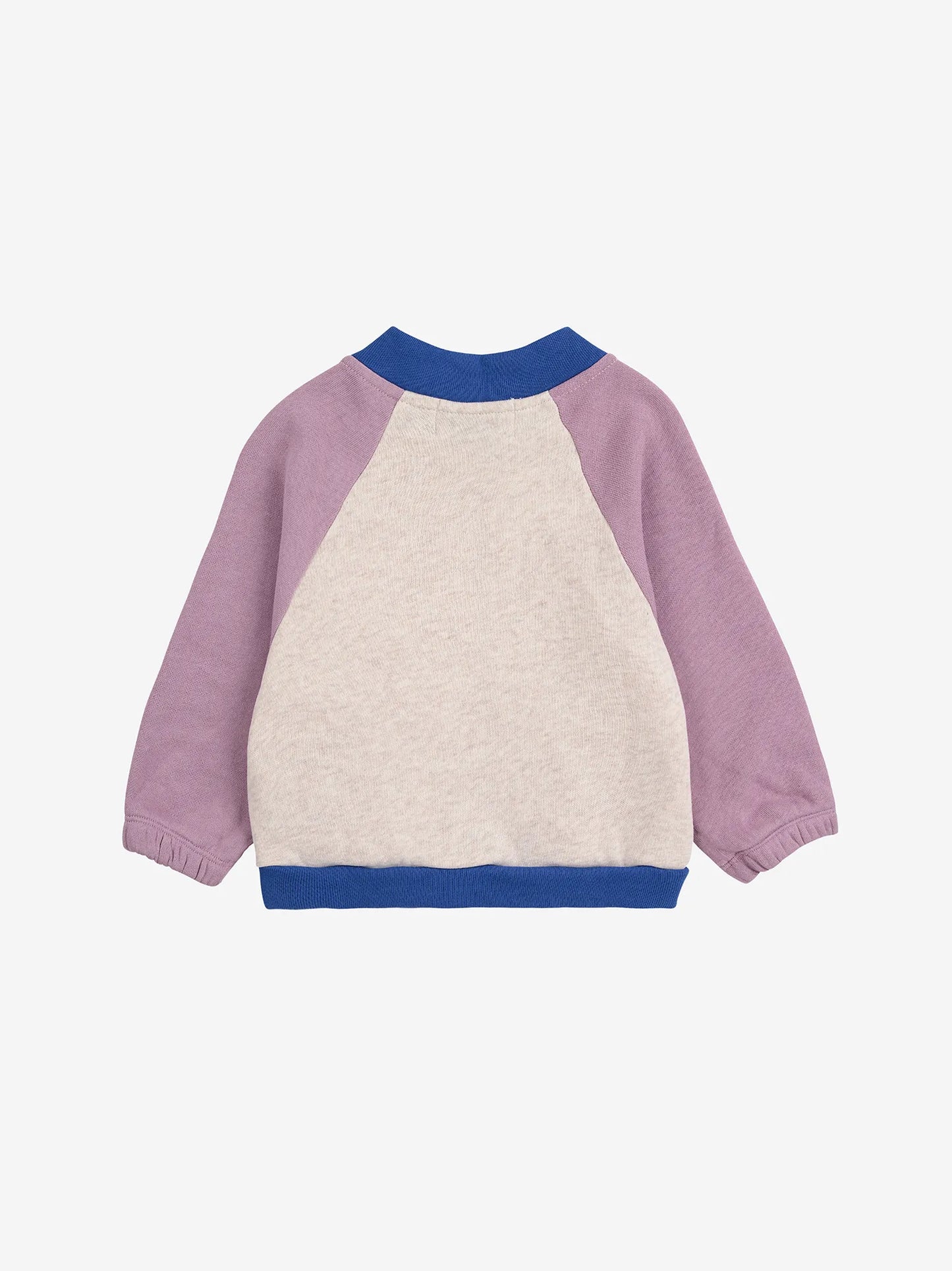 Tic Tac Toe color block zipped sweatshirt