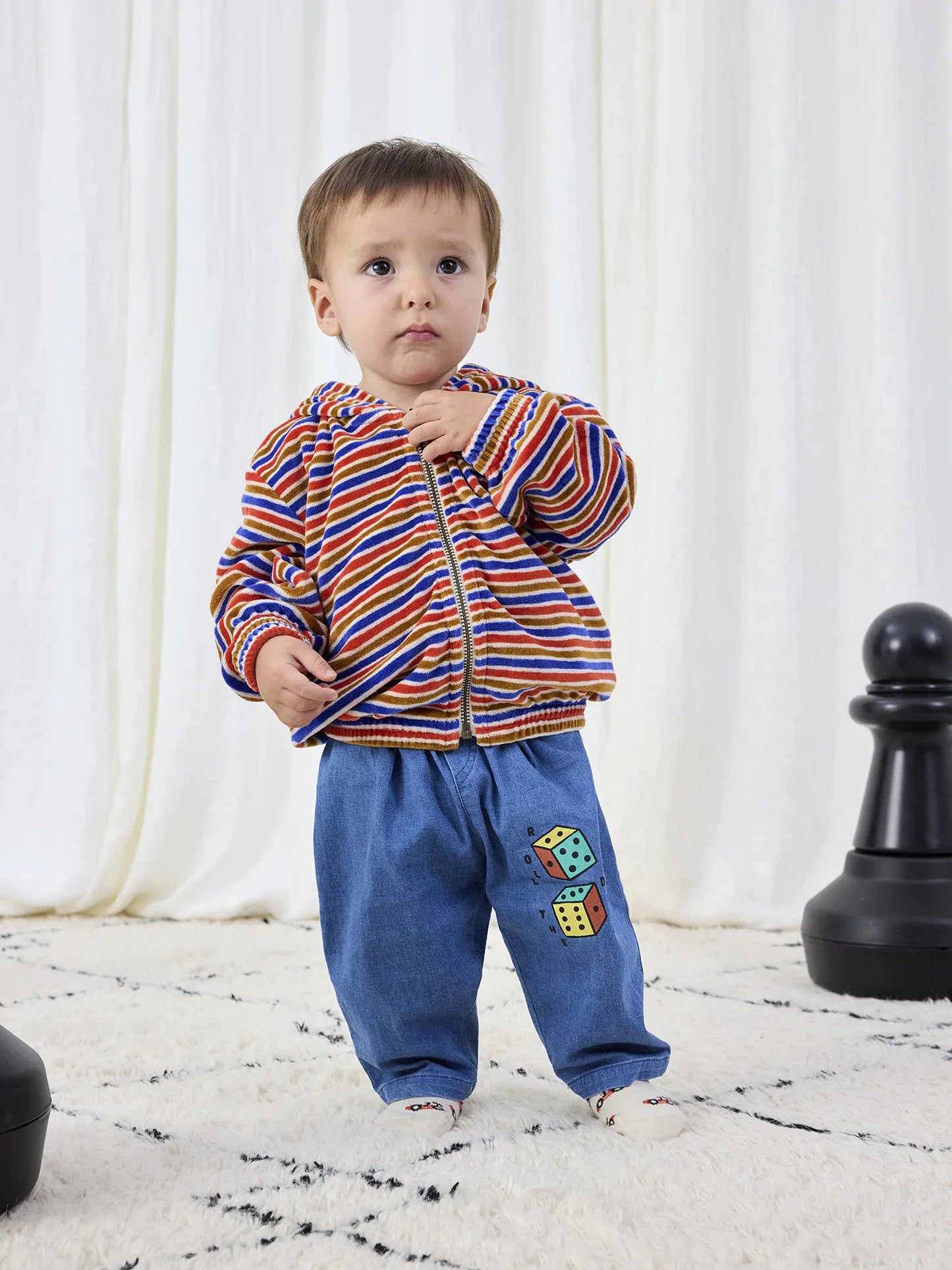 Roll The Dice light denim pants