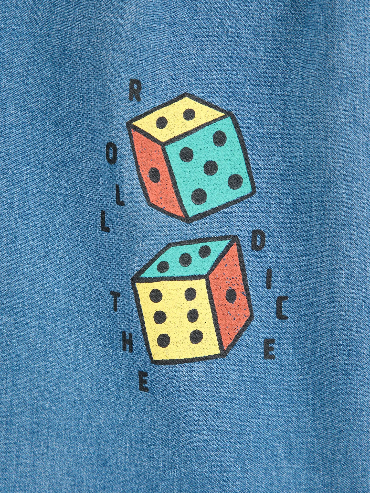 Roll The Dice light denim pants