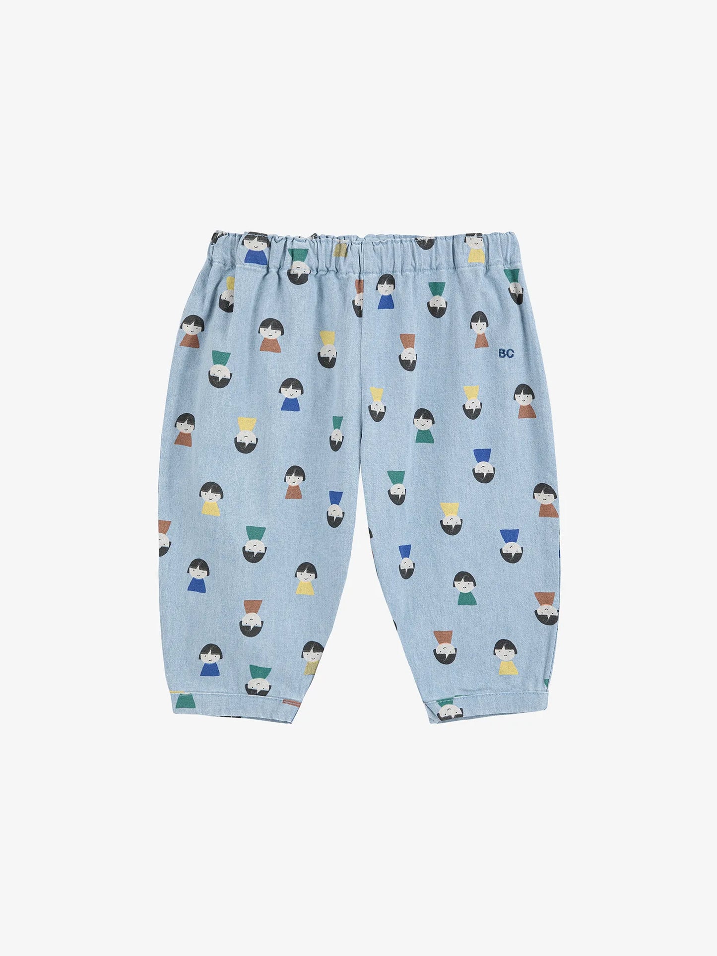 Game Pawns all over light denim pants