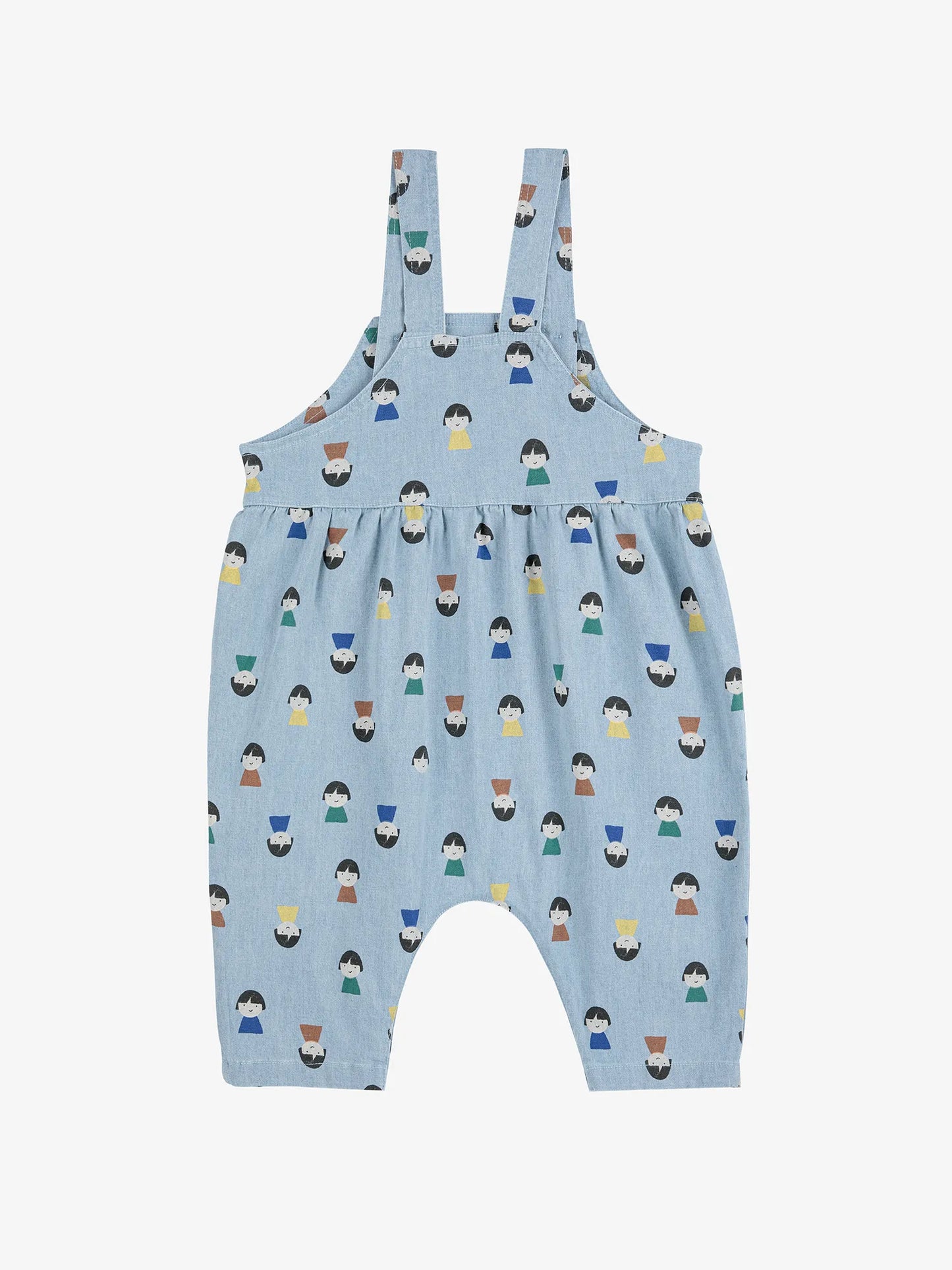 Game Pawns all over light denim overall