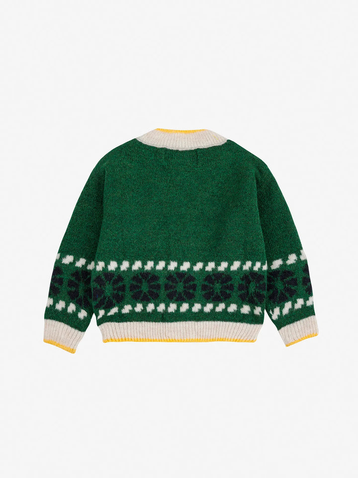 Kaleidoscope jacquard cardigan