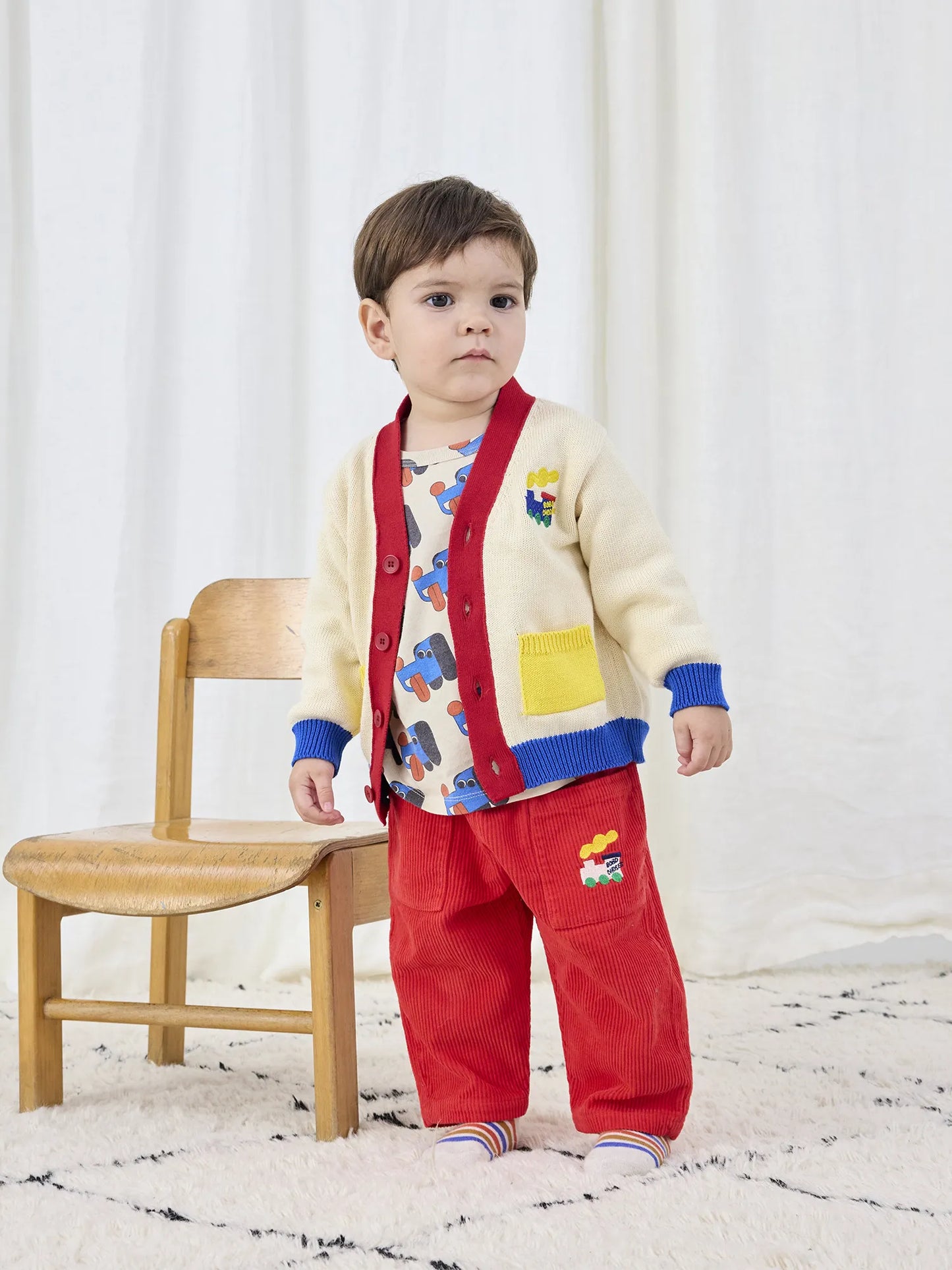 Bobo Choo Choo color block cardigan