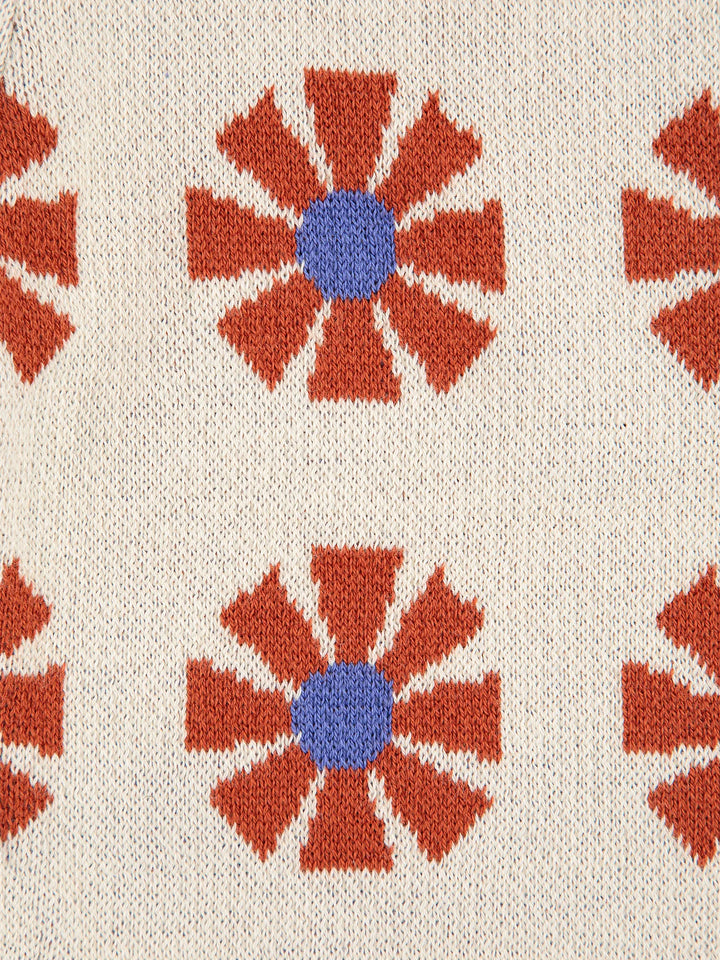 Kaleidoscope all over jacquard knitted pants