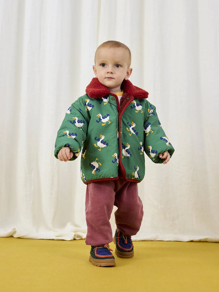 La Oca all over reversible sheepskin jacket